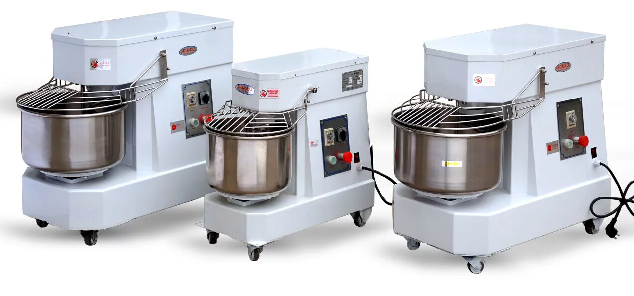 Hakka Commercial Dough Mixers 20 Quart Stainless Steel 2 Speed Rising Spiral Mixers-HTD20B(220V/60Hz,3 Phase)