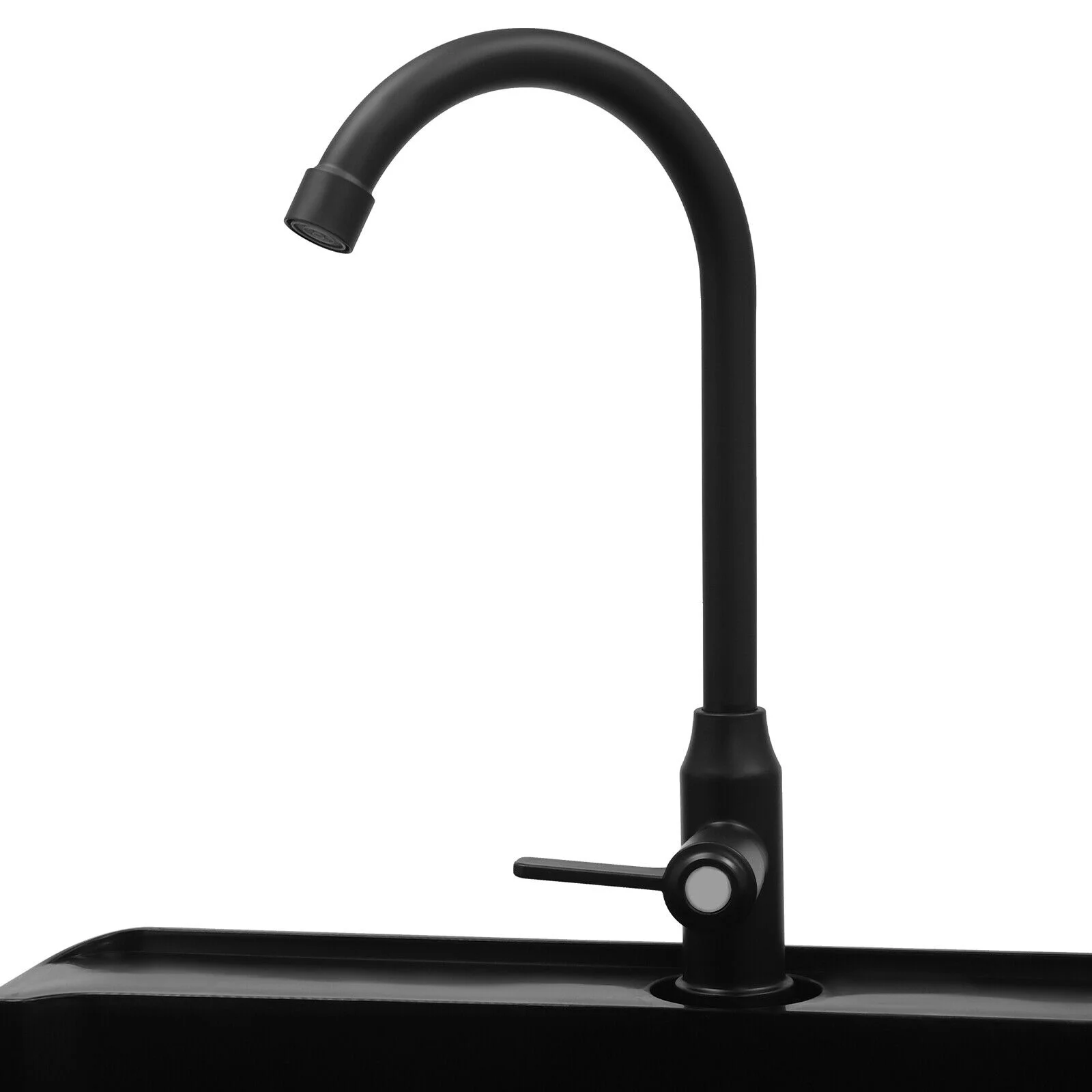 Black/White Laundry Utility Sink Tub Sink Freestanding Wash Station with Faucet White/Black