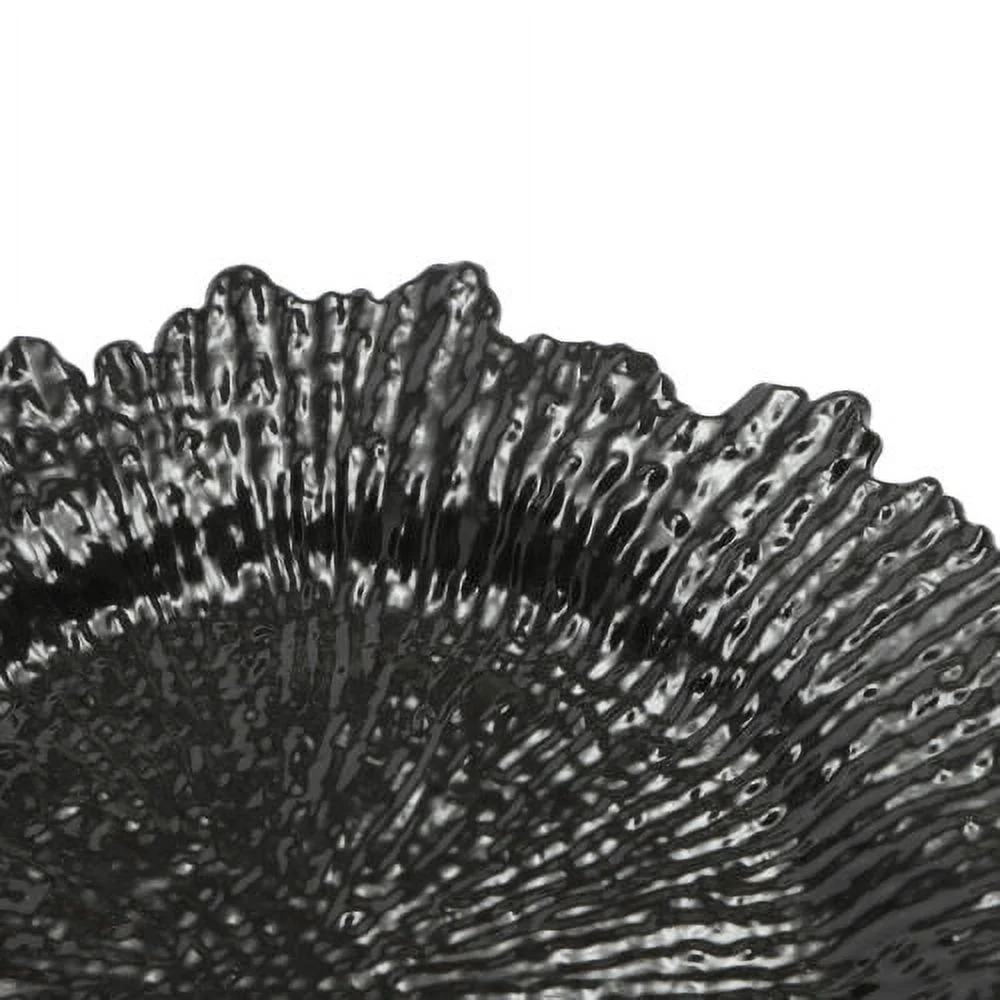 24pcs Modern Charger Plates Round Plastic Reef Plate Dinner Plates 12.6in