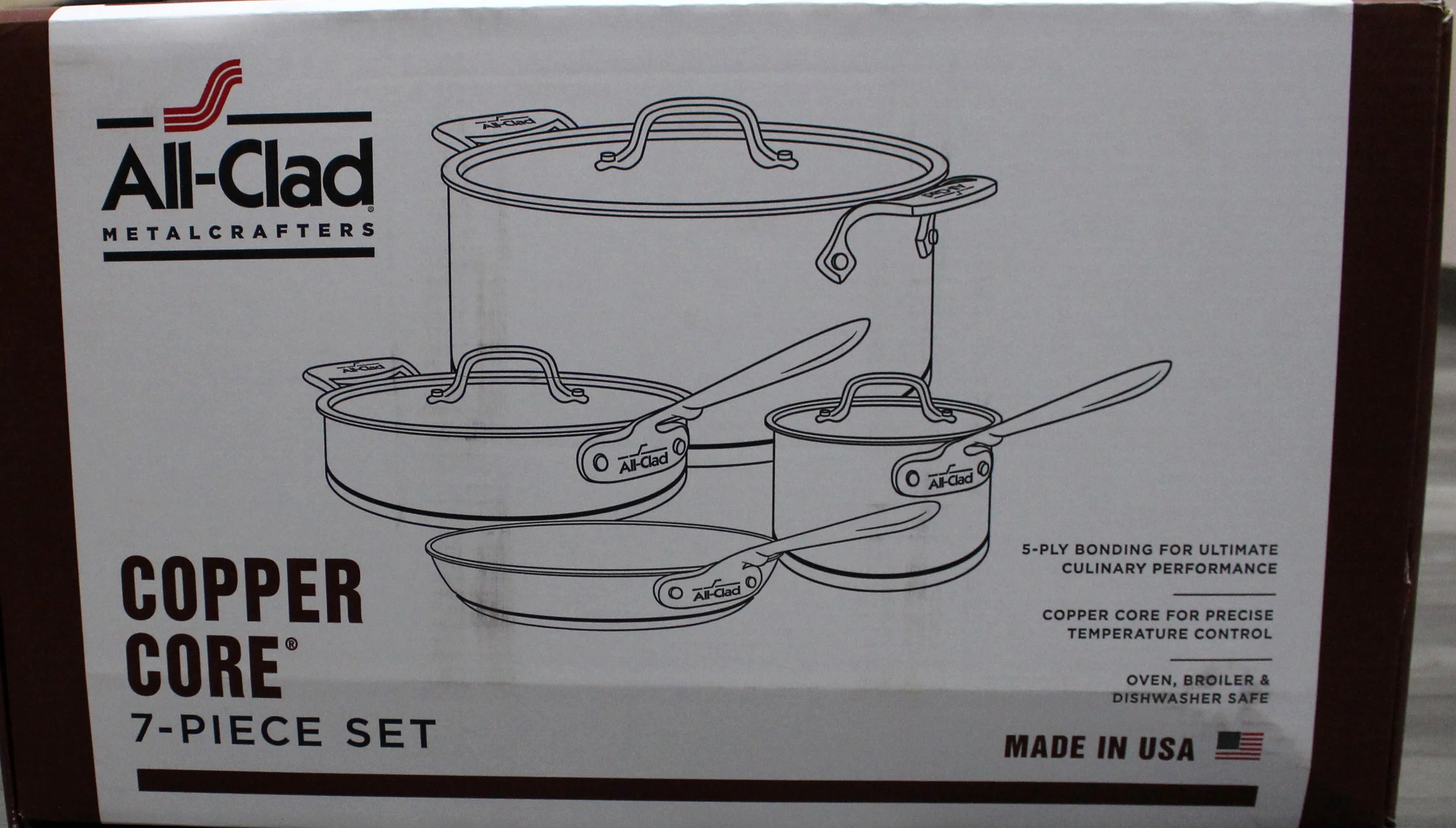 All-Clad Copper Core 7-Piece Cookware Set