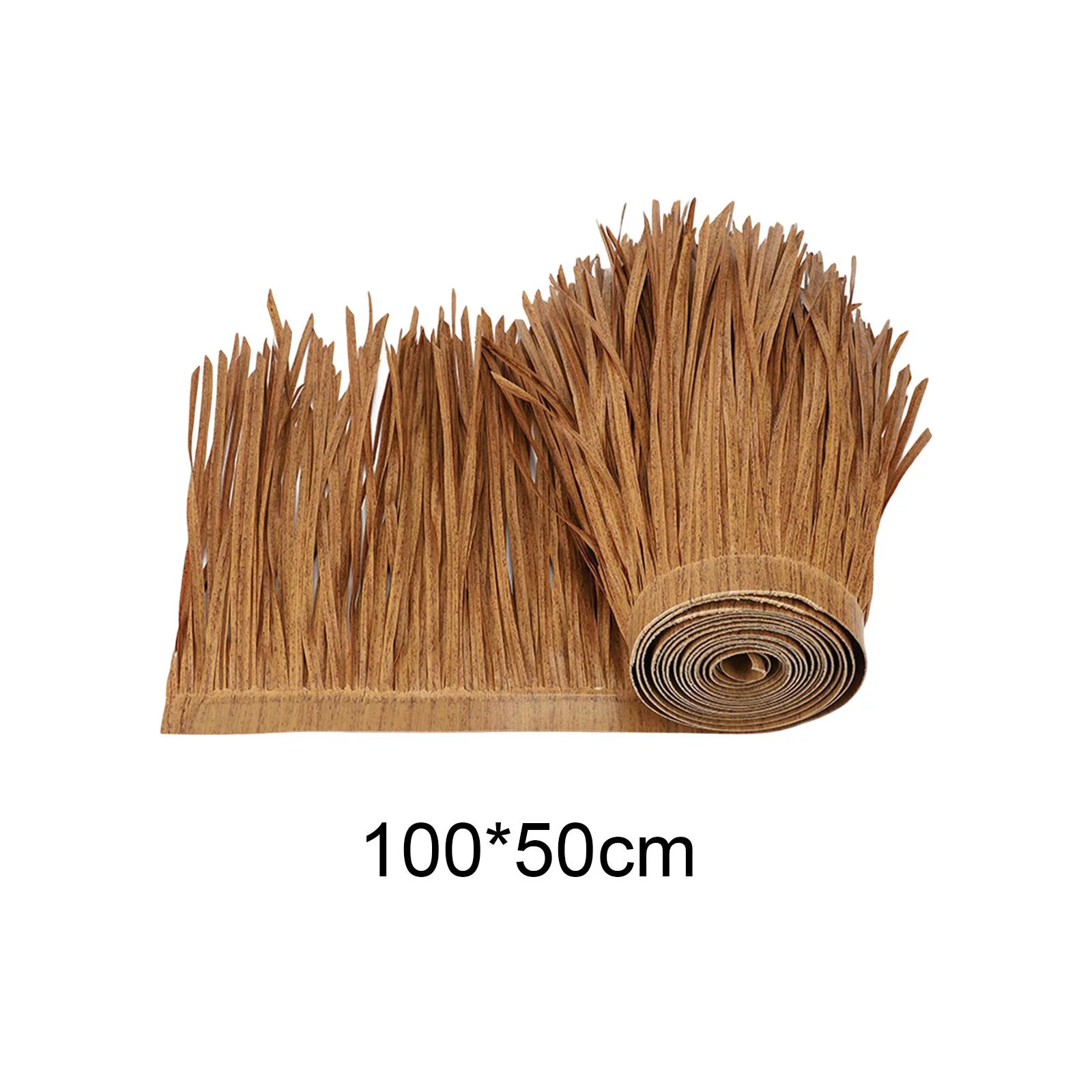 Straw Roof Thatch Fake Devices Panel Palm Thatch Roll for Patio Hut Bar A