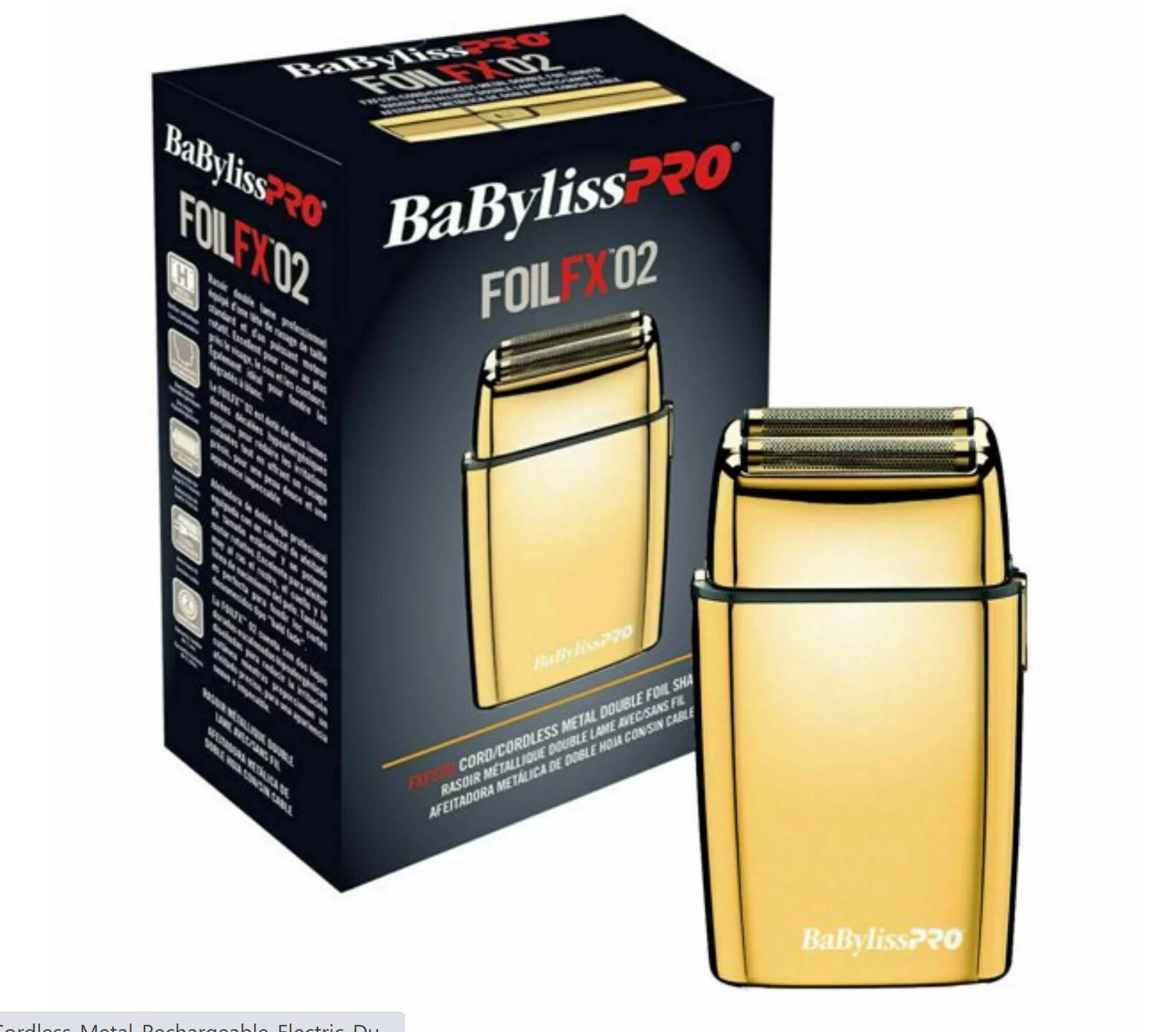 BaByliss PRO COMBO CLIPPER FX870G, SHAVER FXFS2G, TRIMMER FX787G GOLD