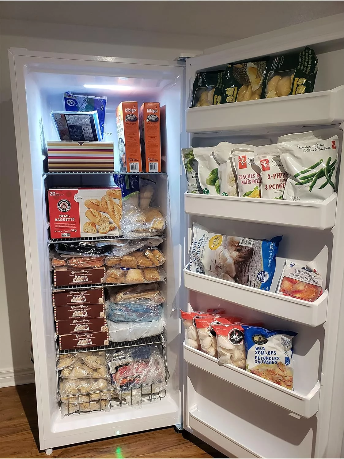 SMAD 13.8 Cu ft Upright Convertible Freezer Refrigerator, Single Door for Home Kitchen Restaurant