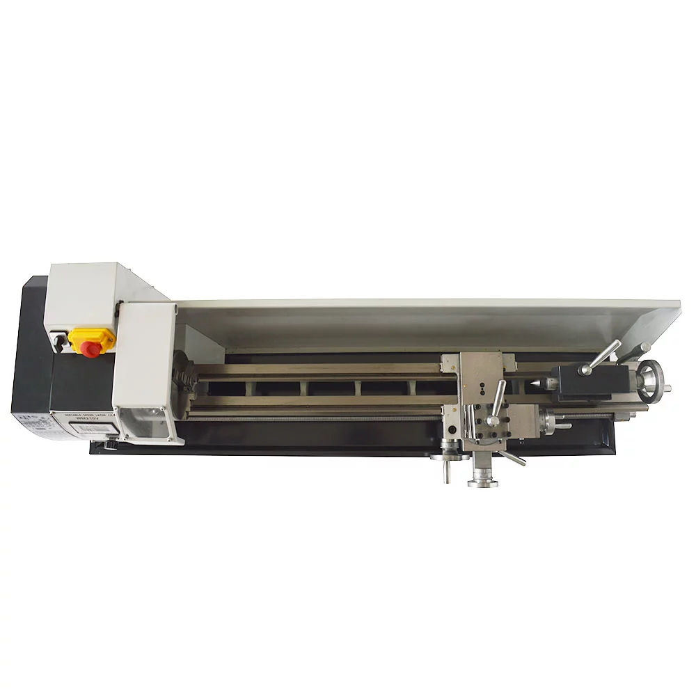 Mini Metal Bench Lathe Variable Speed Precision Inch Instrument Machine Threaded Version WM210V 900W 8