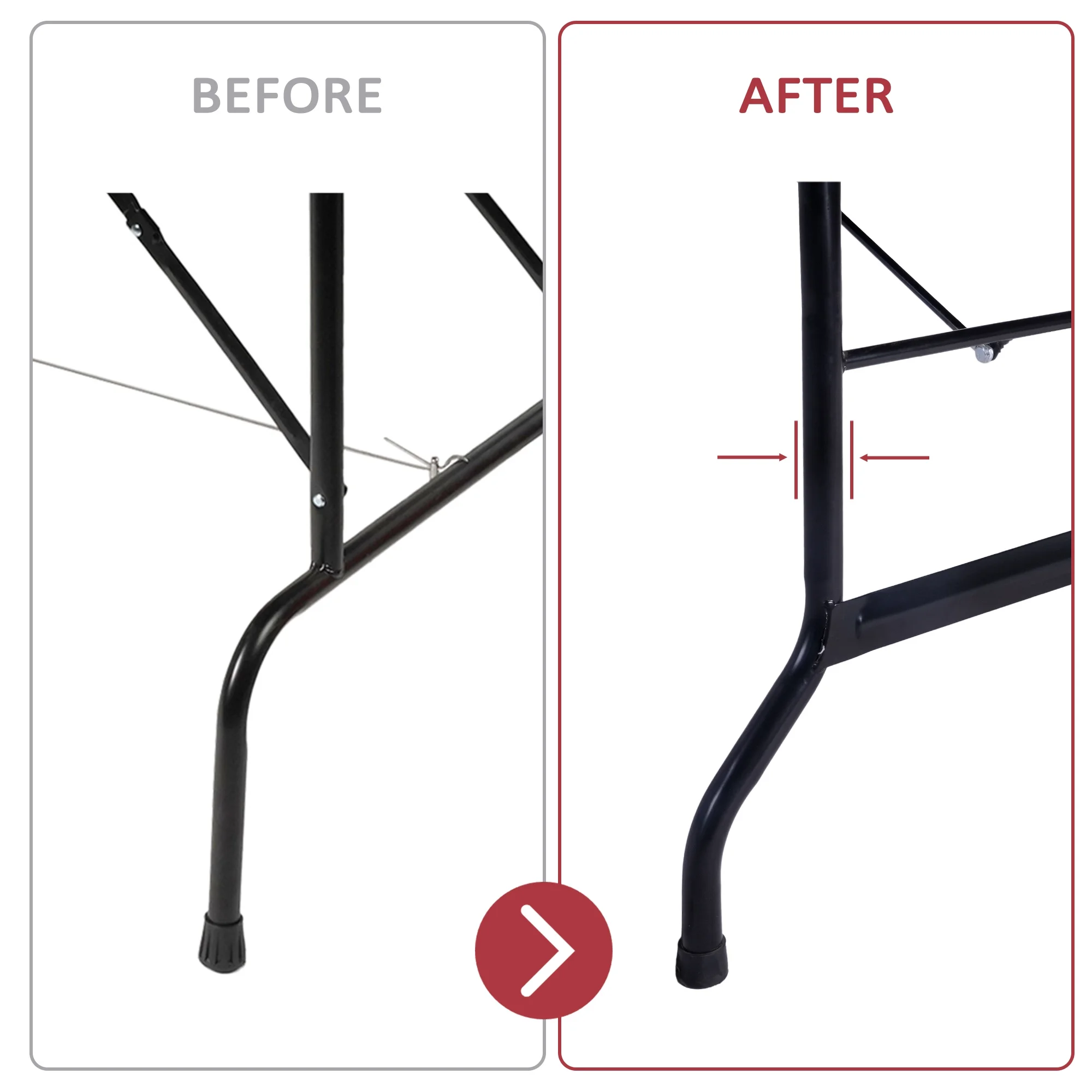 10 Player Foldable Poker Table with Cup Holders, Portable Texas Blackjack Holdem Poker Table with Chip Tray, Folding Casino Leisure Card Board Game Table with Padded Rails, Stylish Red Design