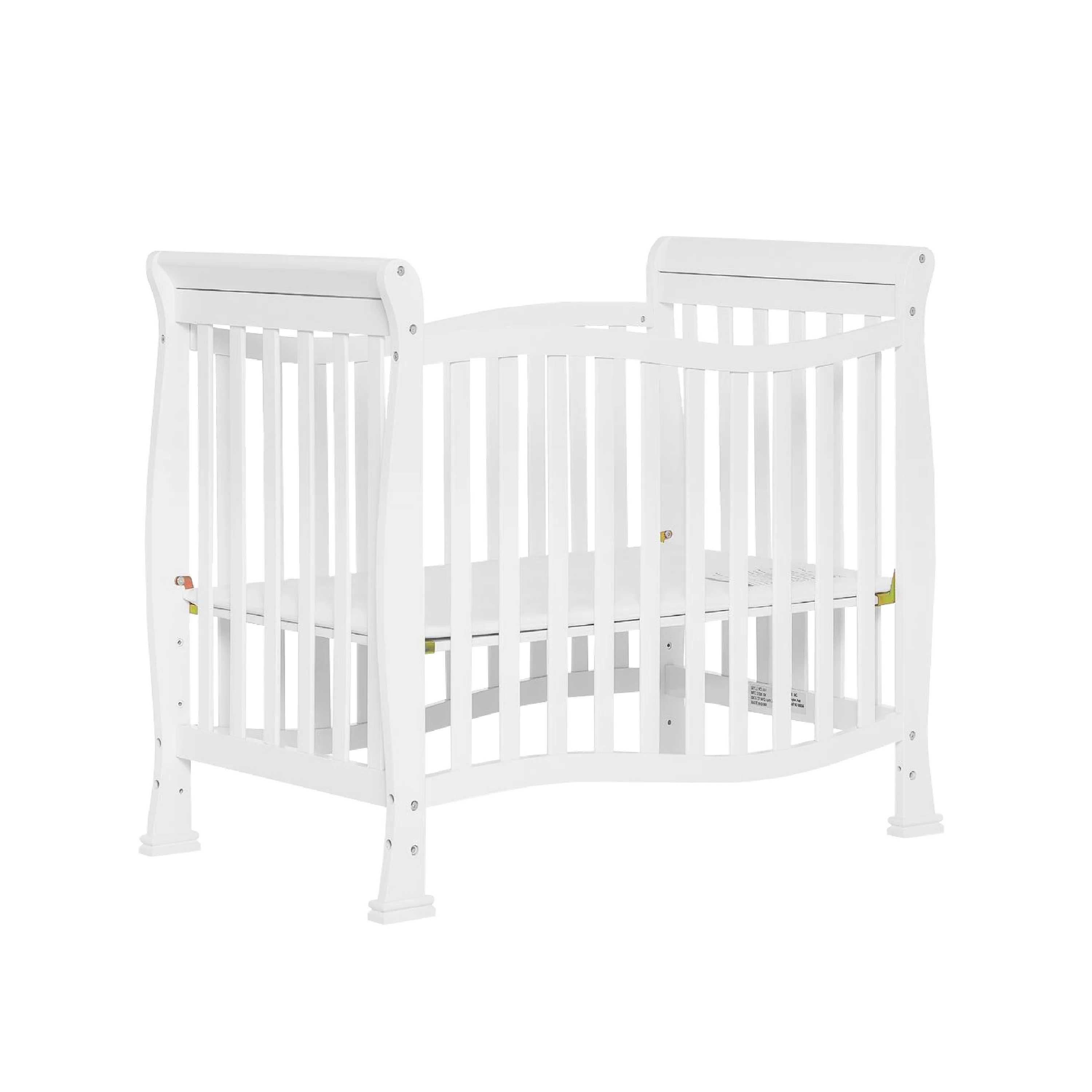 Dream On Me Piper 4-in-1 Convertible Mini Crib, White