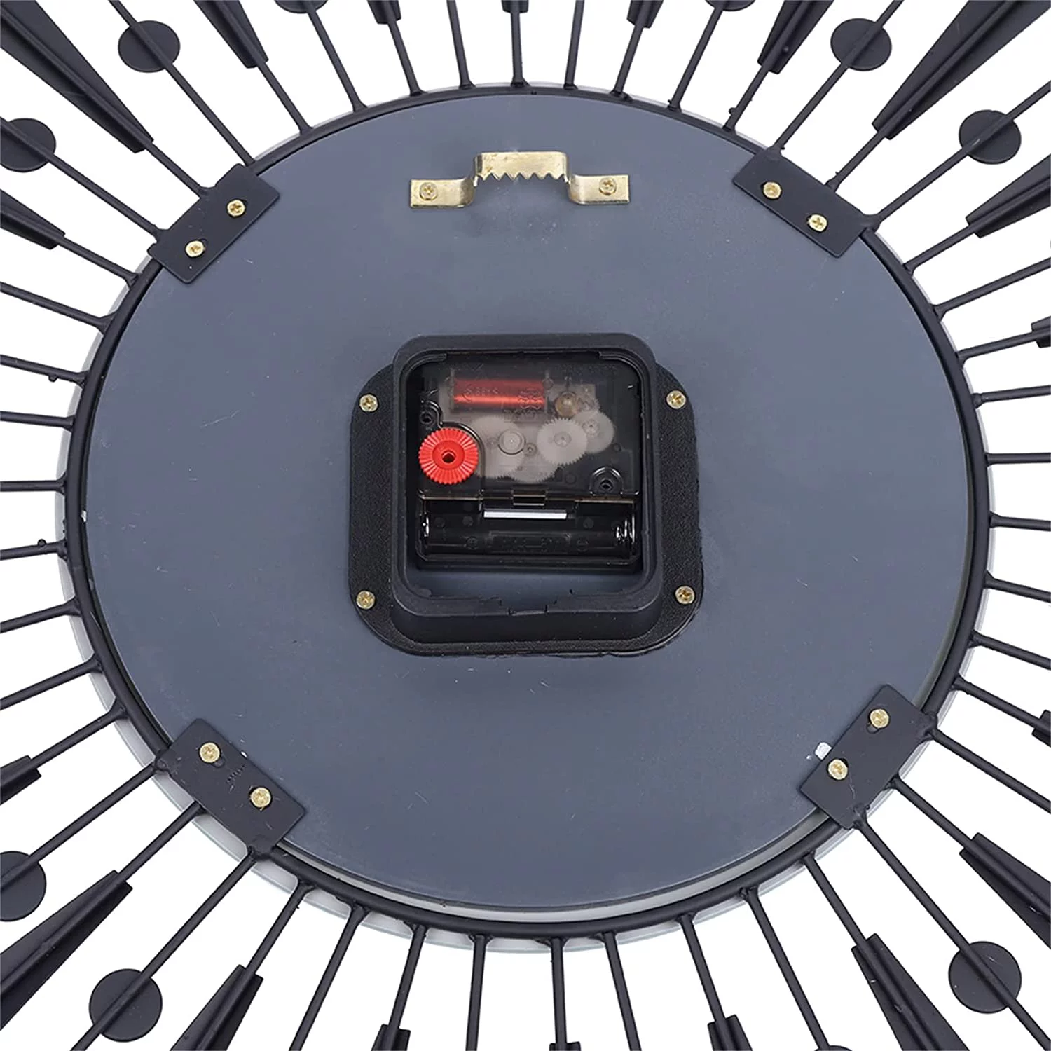 Modern Metal Big Wall Clock Silent Quartz Movement Handmade