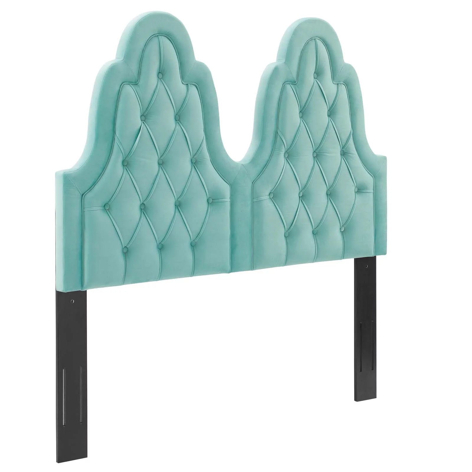 Modway Augustine Tufted Performance Velvet Full/Queen Headboard in Mint