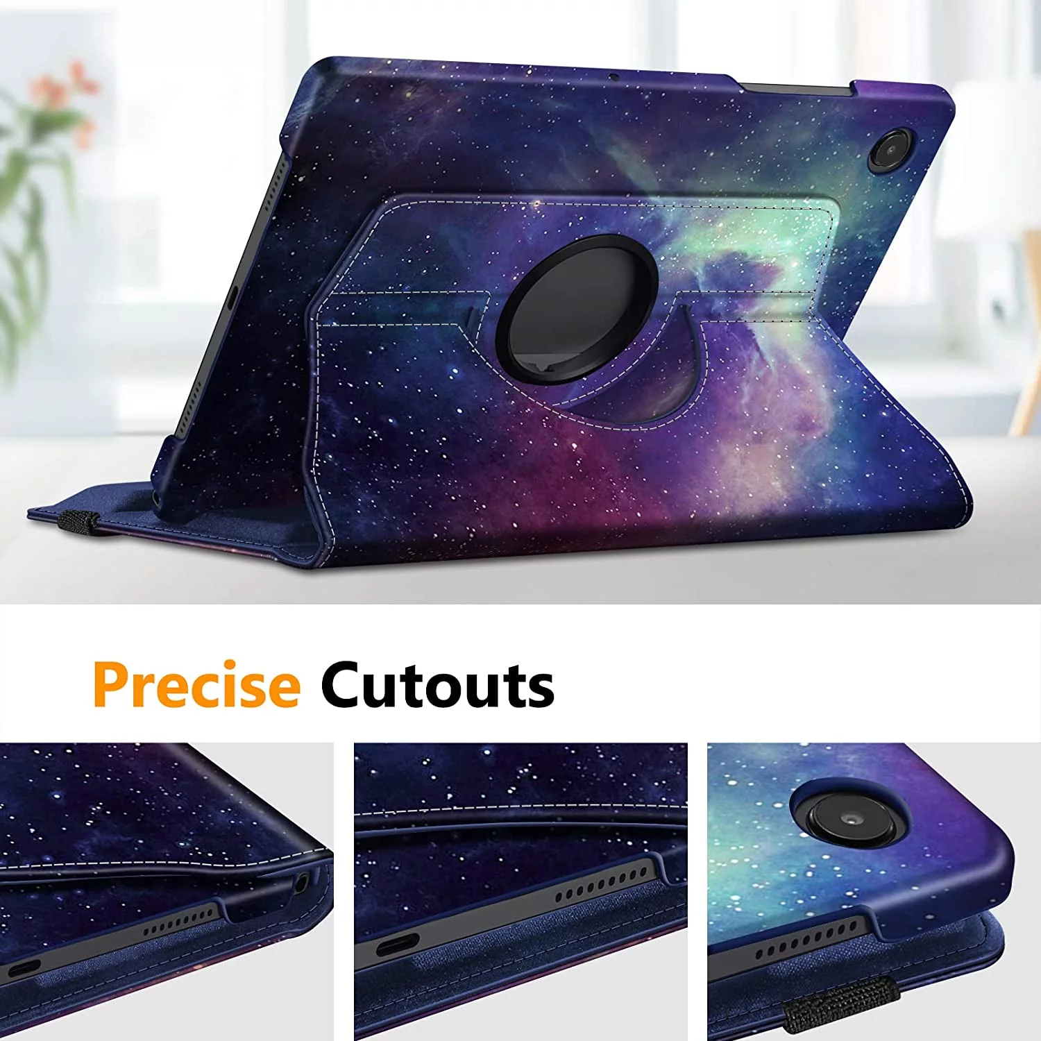 Fintie Rotating Case for Samsung Galaxy Tab A8 10.5 inch 2022 Tabelt Model SM-X200/X205/X207,360 Degree Swivel Stand Protective Cover with Auto Sleep/Wake, Galaxy