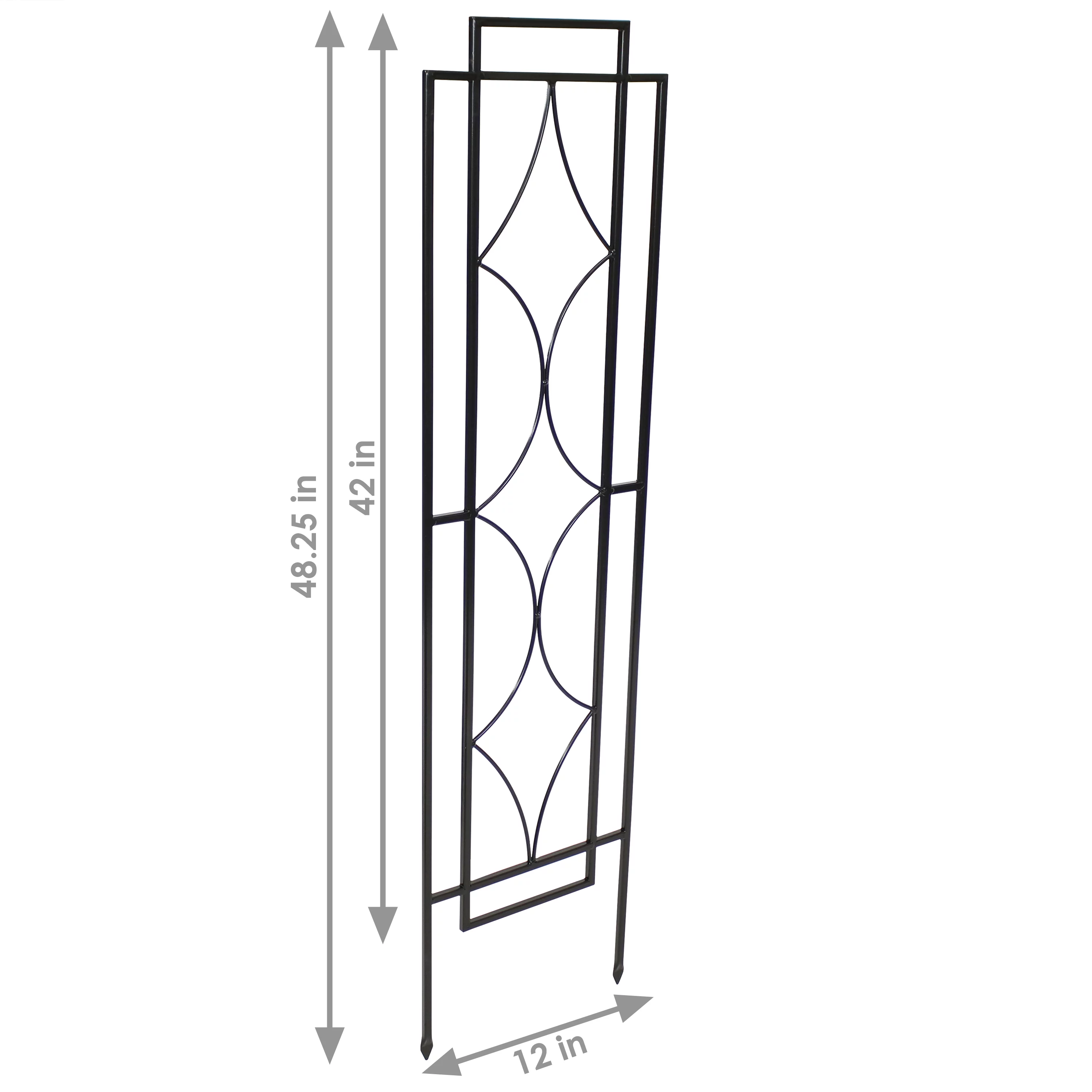 Sunnydaze 2-Piece Chic Diamonds Garden Trellis for Climbing Plants - 48