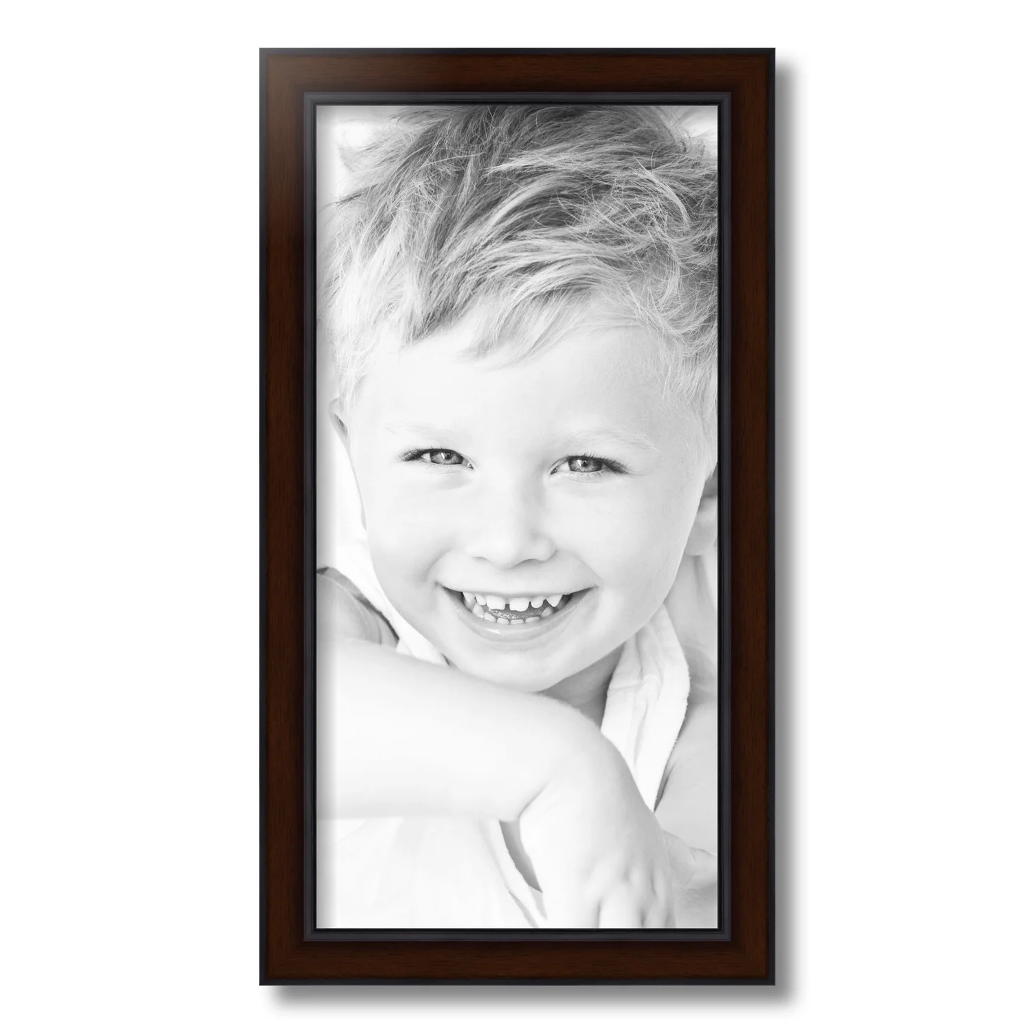 ArtToFrames 10x20 Inch Windsor Mahogany Picture Frame, This Brown MDF Poster Frame is Great for Your Art or Photos, Comes with Regular Glass (4684)