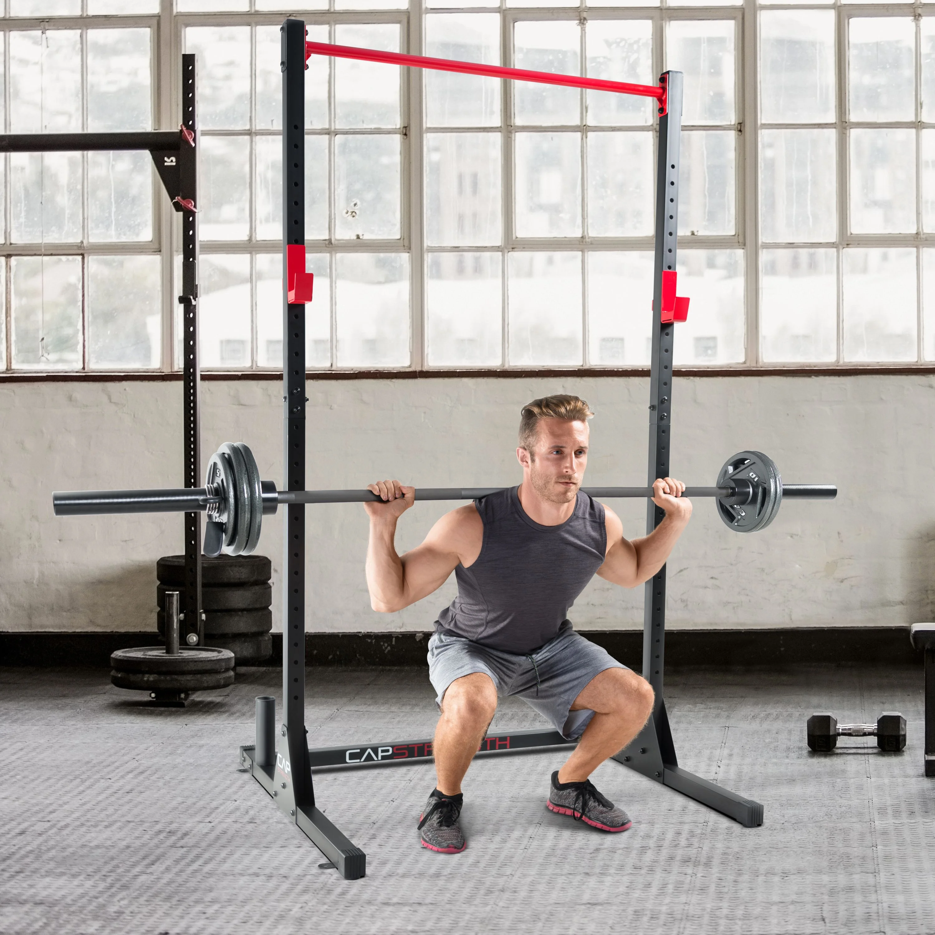 CAP Barbell 50 Lbs. Olympic Grip Plate Weight Set (Fits on 2 In. bars) 6 Plates