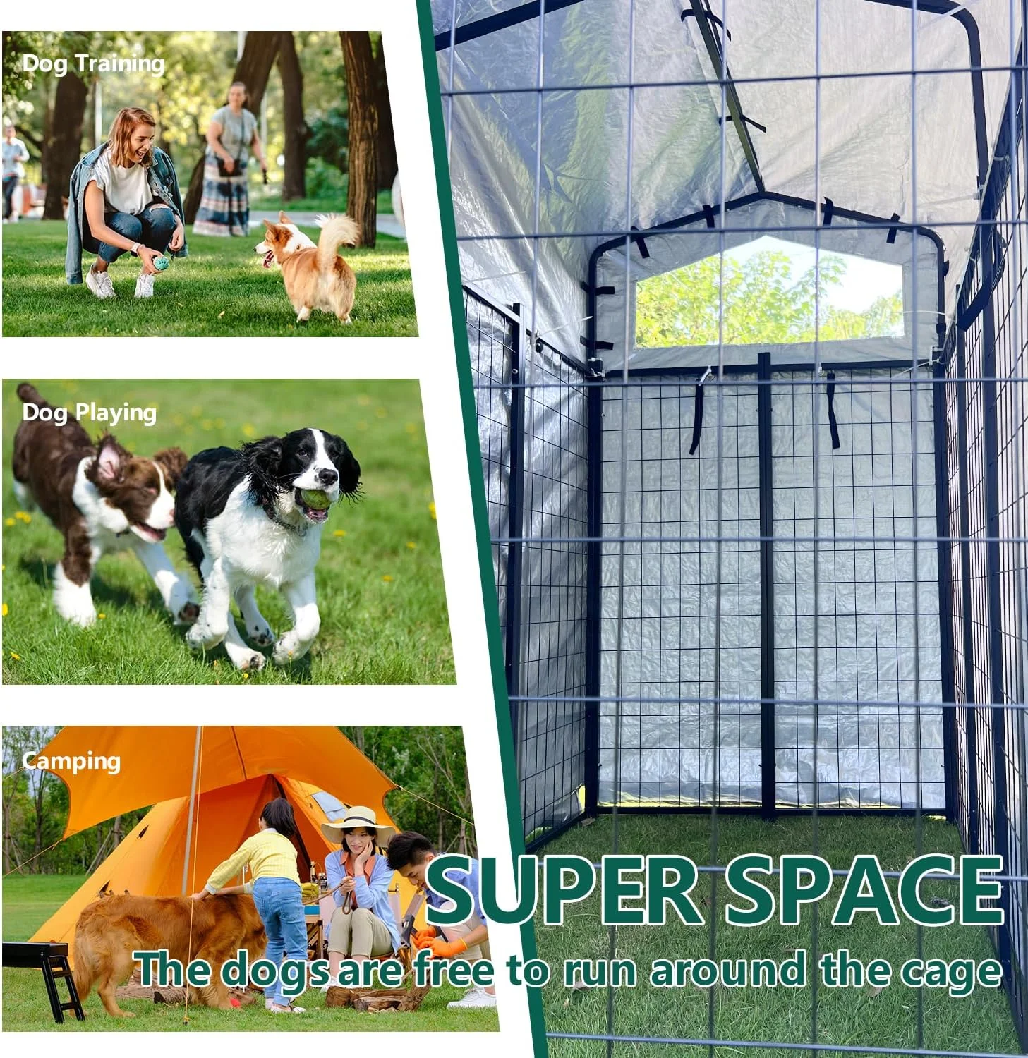 Aixvx Large Outdoor Dog Kennel 86