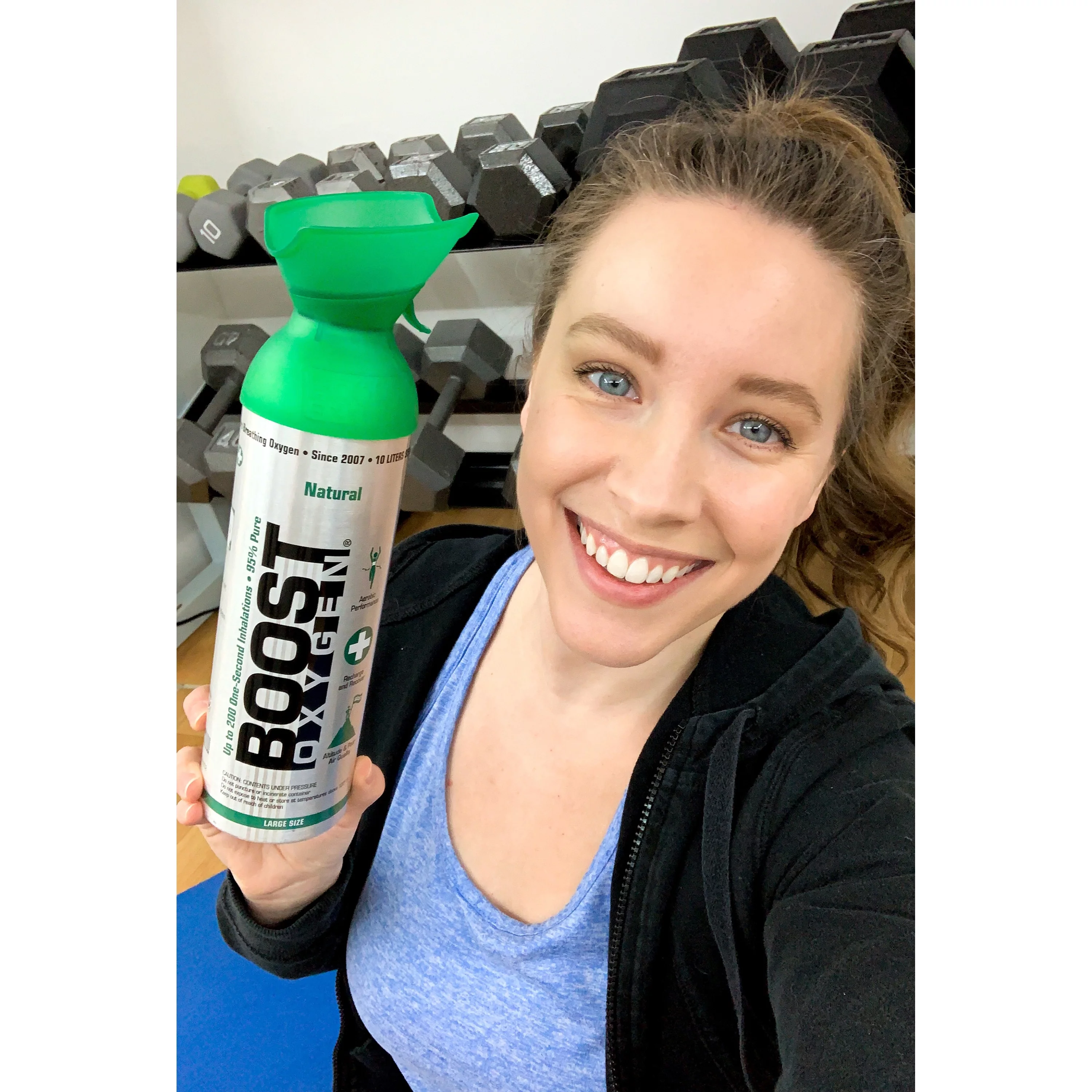 Boost Oxygen 5L Can Oxygen Bottle, Natural (4 Pack) & 3L Bottle, Peppermint