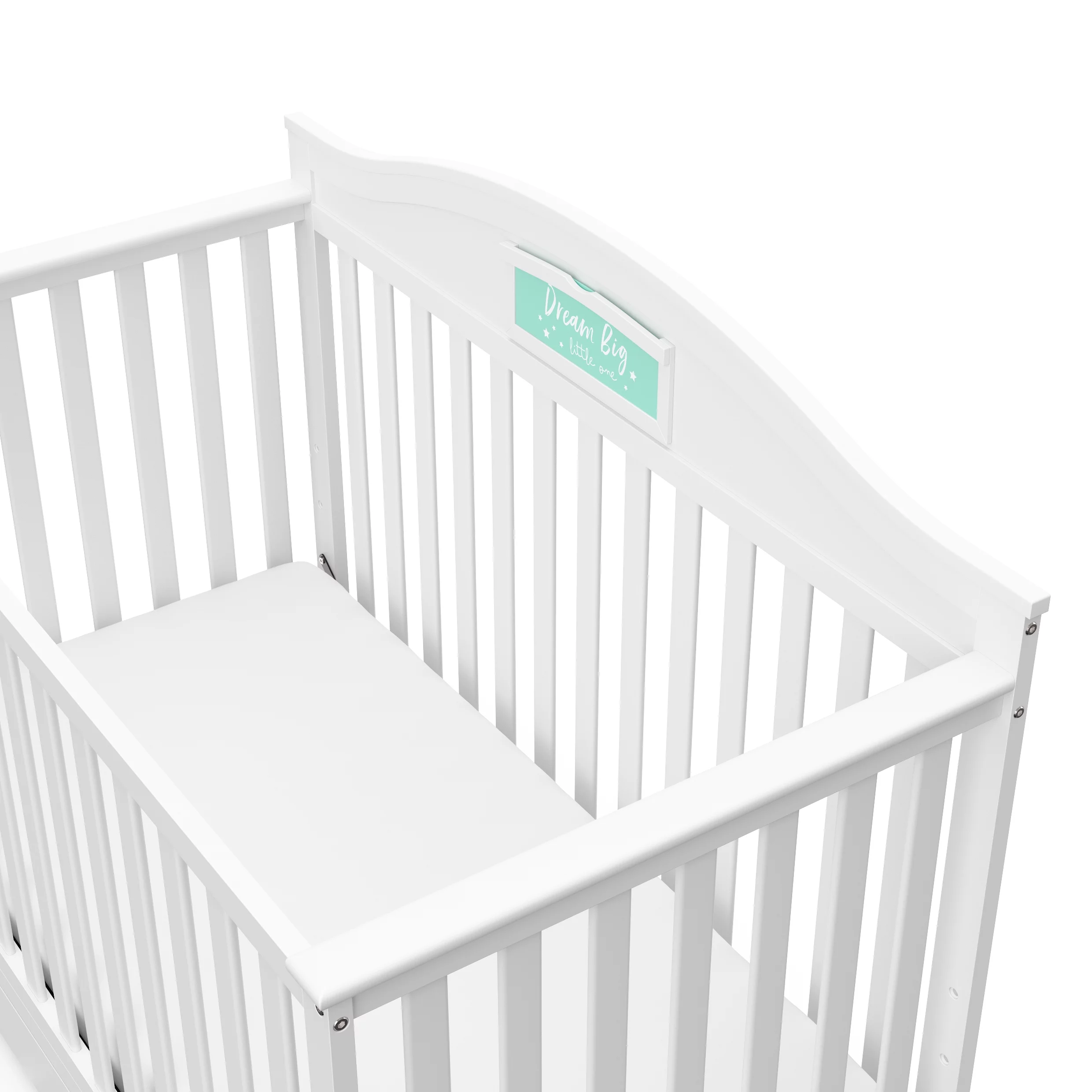 Graco Story 5-in-1 Convertible Baby Crib with Drawer, White