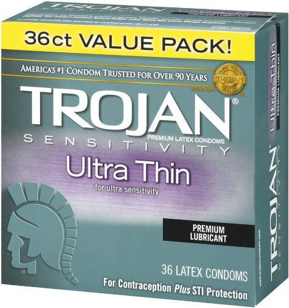 Trojan Ultra Thin Latex Condoms, 36 count