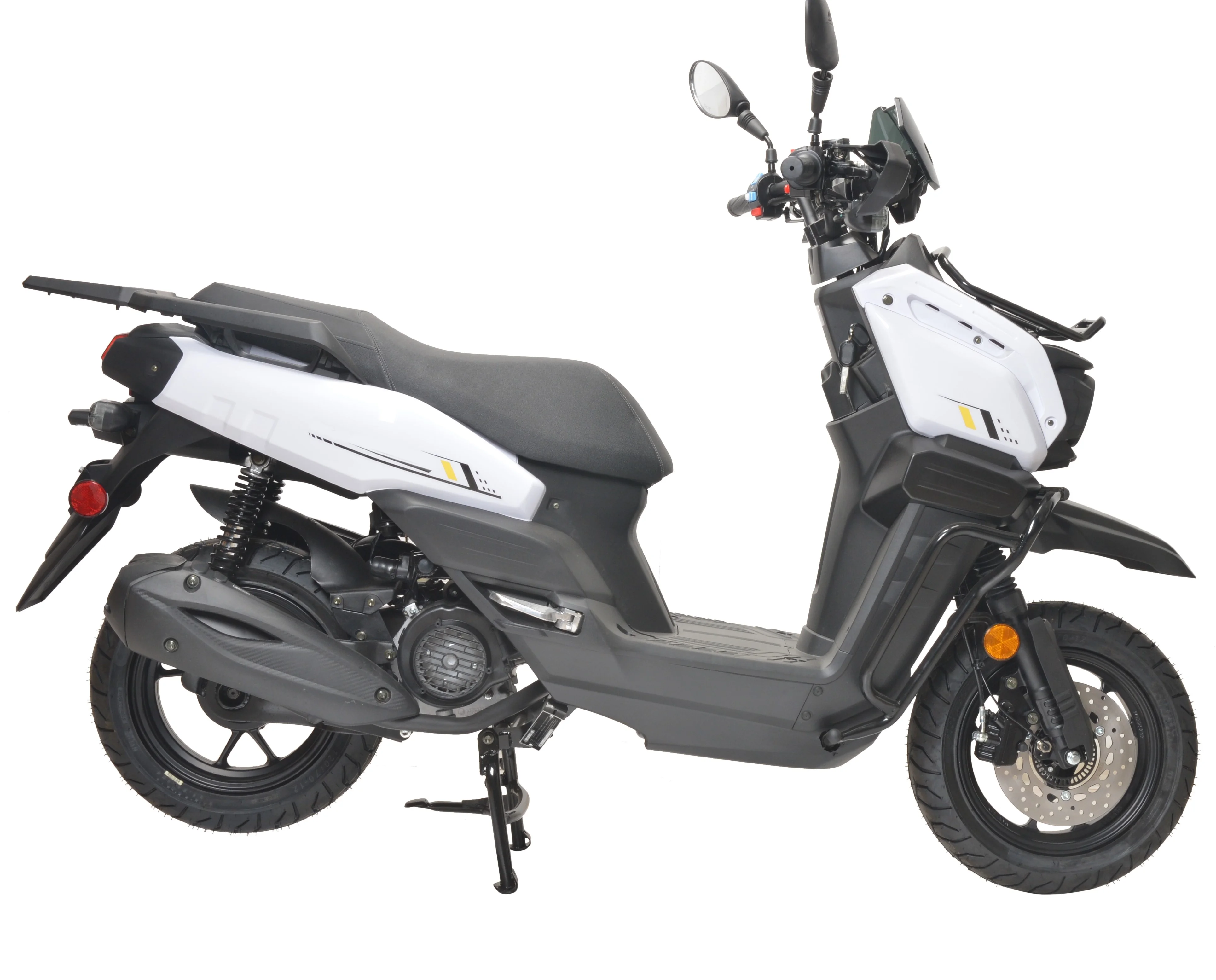 HHH Tank 150 Moped Gas Scooter 150cc Motorcycle Automatic Adult Bike with 12