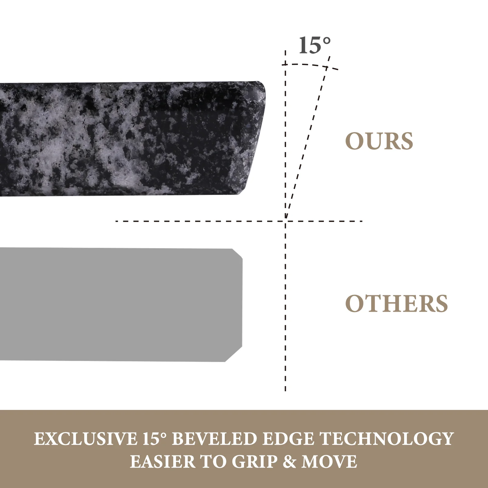 Koville Luxury Granite Rectangular Cutting Board (20