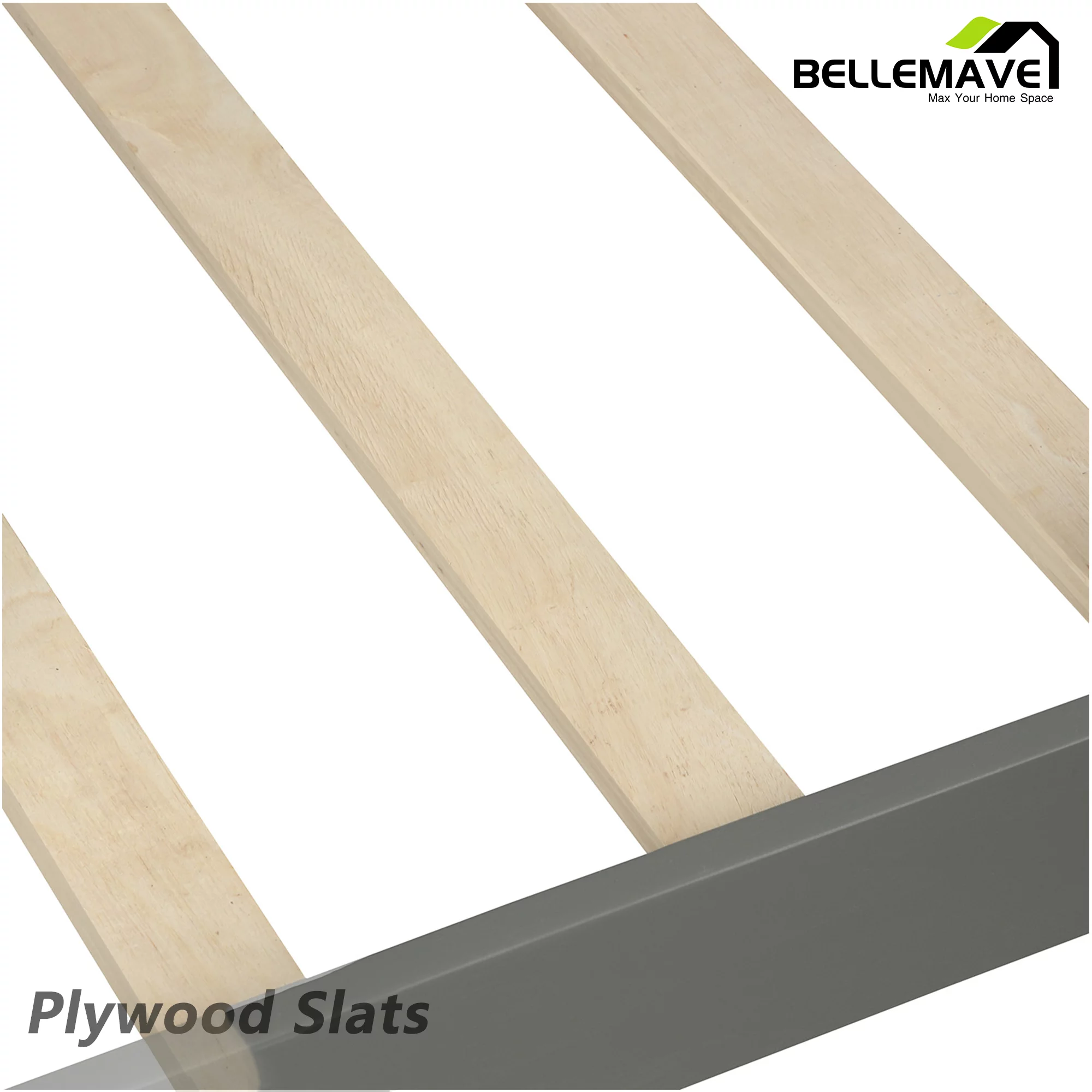 Bellemave Twin over Twin Bunk Bed for Kids, Twin House Bunk Bed with Roof, Window, Guardrail and Ladder, Low House Bunk Bed/Wood Playhouse Bunk Bed for Kids, Girls, Boys(Gray)