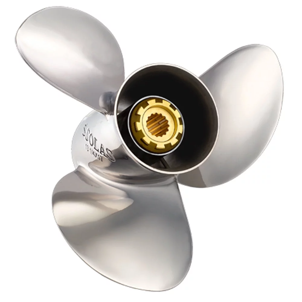 Solas 1531-140-21 Saturn Stainless Steel 3-Blade Boat Propeller - RH, 14 In. Diameter x 21 In. Pitch