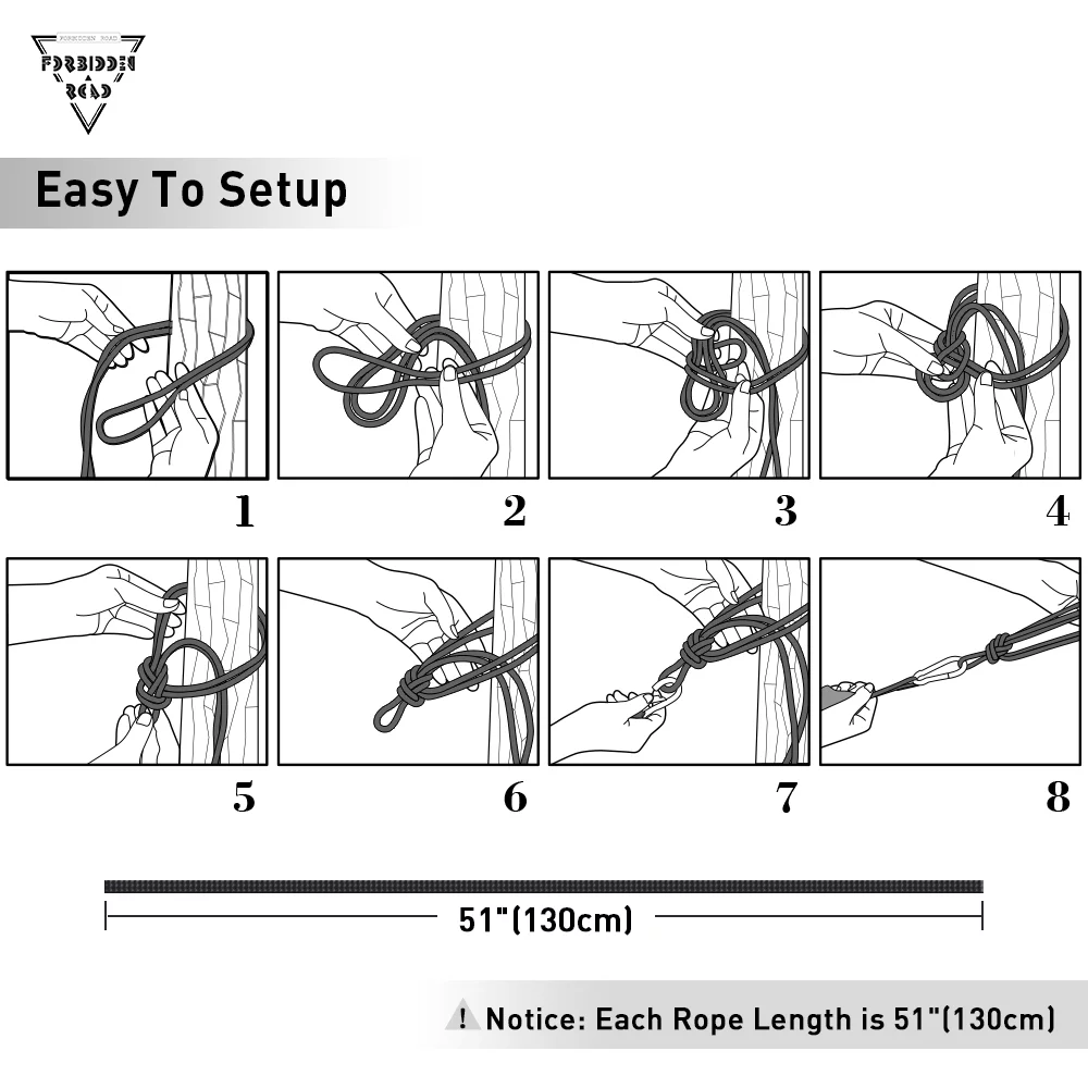Forbidden Road Hammock Single Double Camping Lightweight Portable Hammock for Outdoor Hiking Travel Backpacking - Nylon Hammock Swing - Support 400lbs(Green & Gray