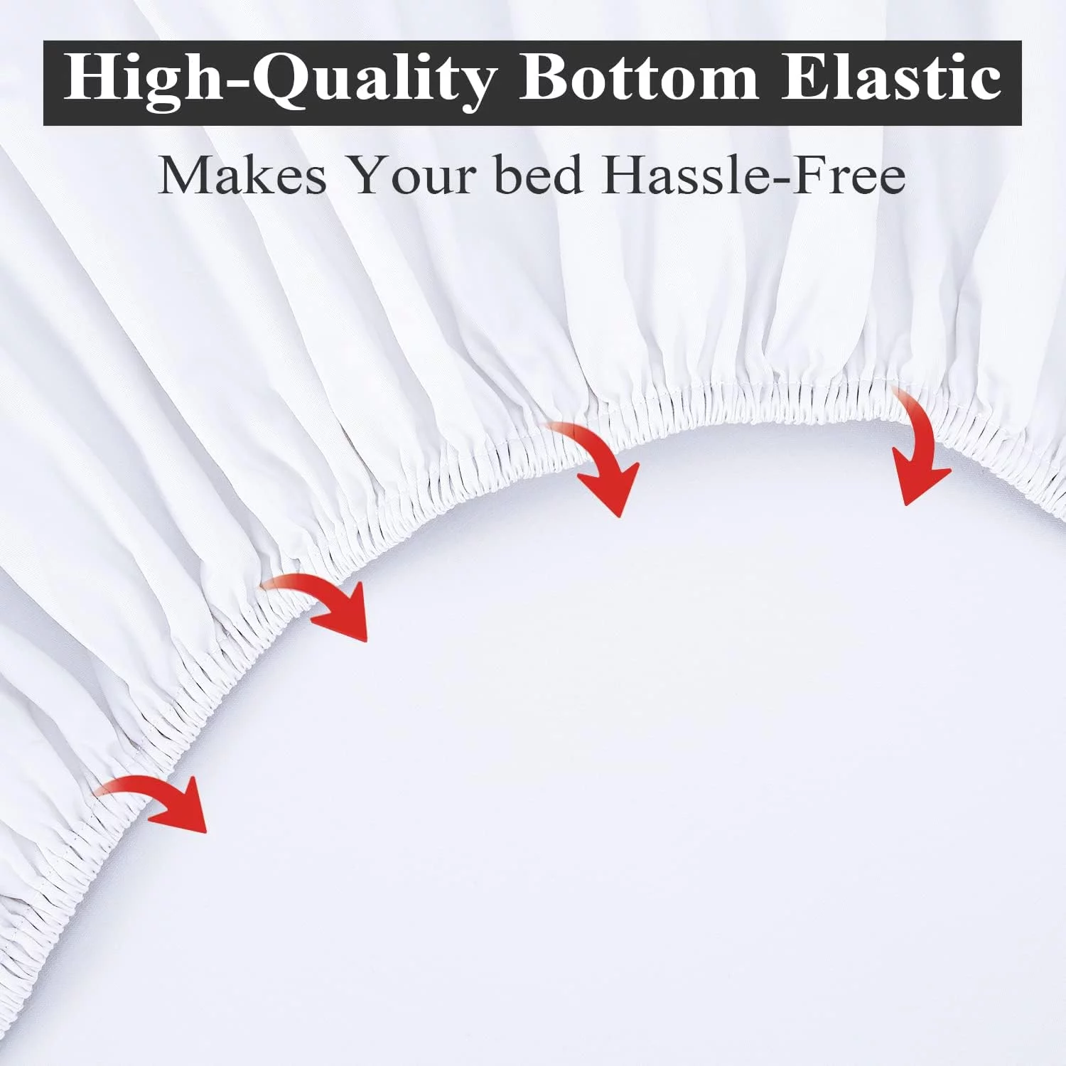 Fitted Sheet 3 PC Bedding Set - Fits Mattress Upto 12