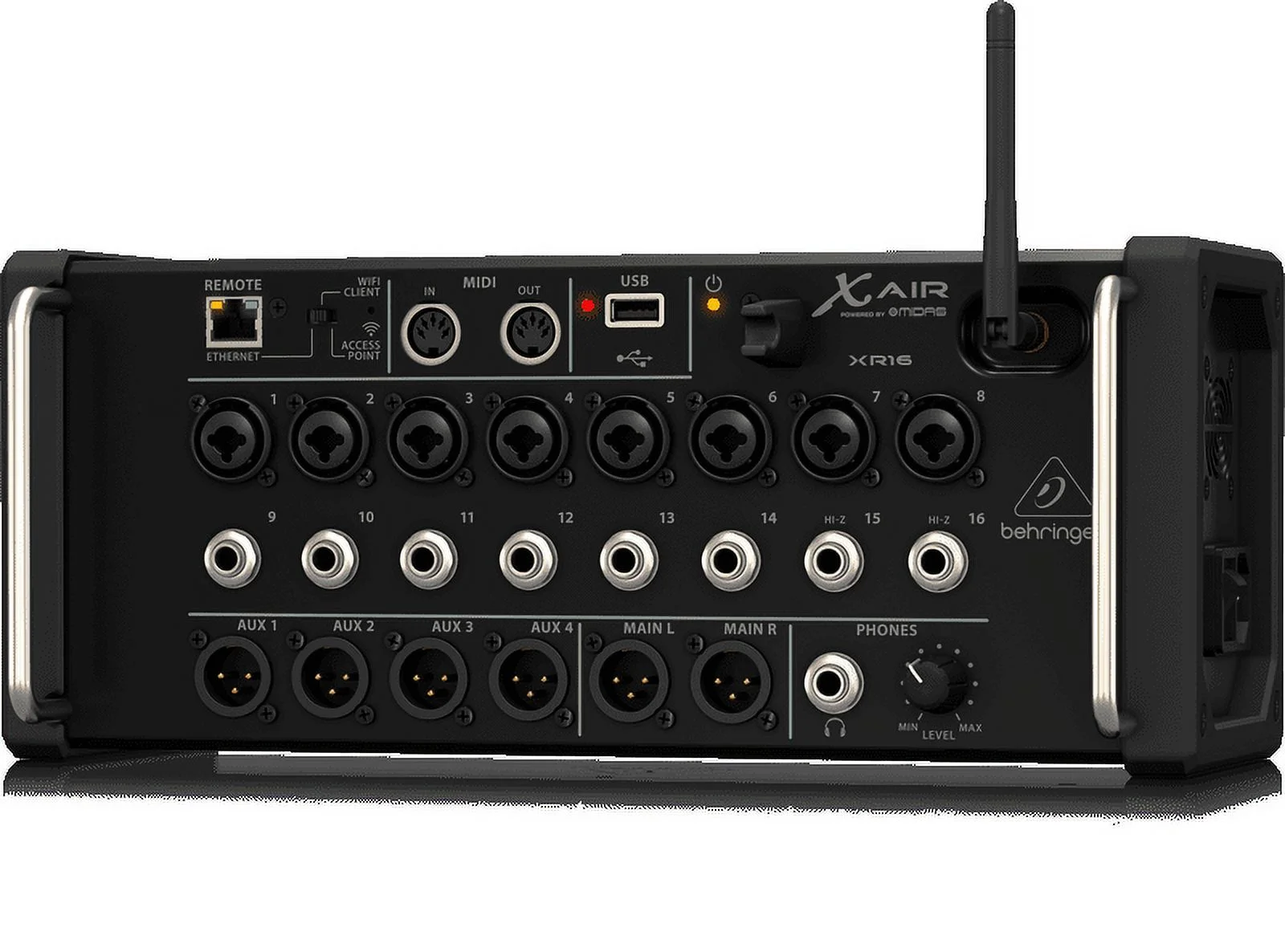 Behringer X Air XR16 16-Input Digital Mixer, Tablet Compatible, 8 Programmable Preamps, 8 Inputs, Wifi Module & USB Recorder