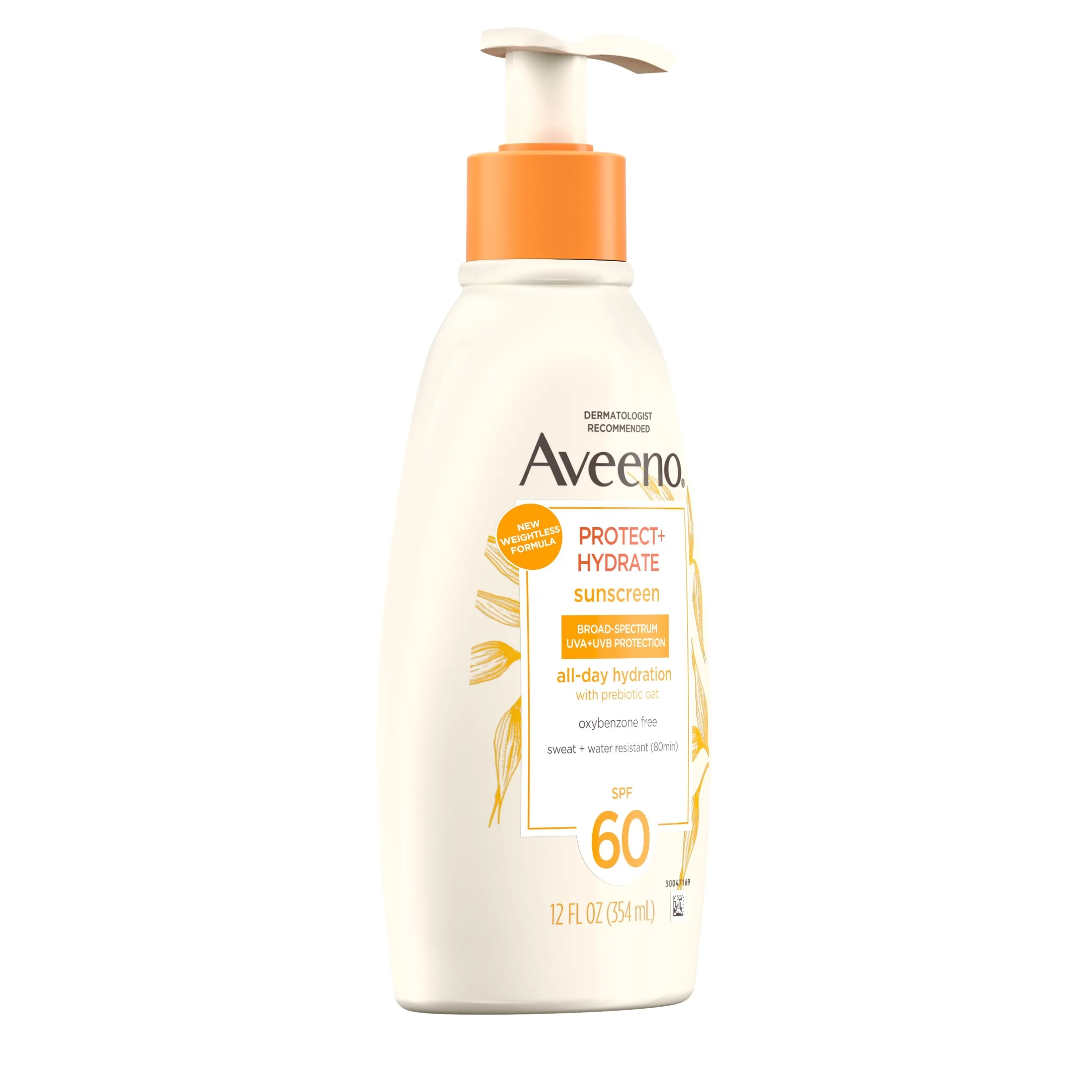 Aveeno Protect + Hydrate Body Sunscreen Lotion, SPF 60, 12.0 fl. oz