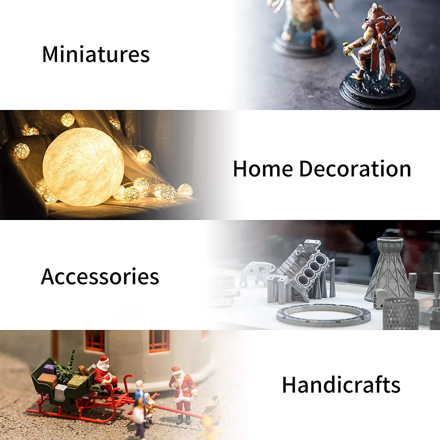 ANYCUBIC 3D Printer Filament , 1.75mm Dimensional Accuracy +/- 0.02mm 3D Printing PLA Filament  Fits for Most FDM 3D Printers (Black 1KG Spool)