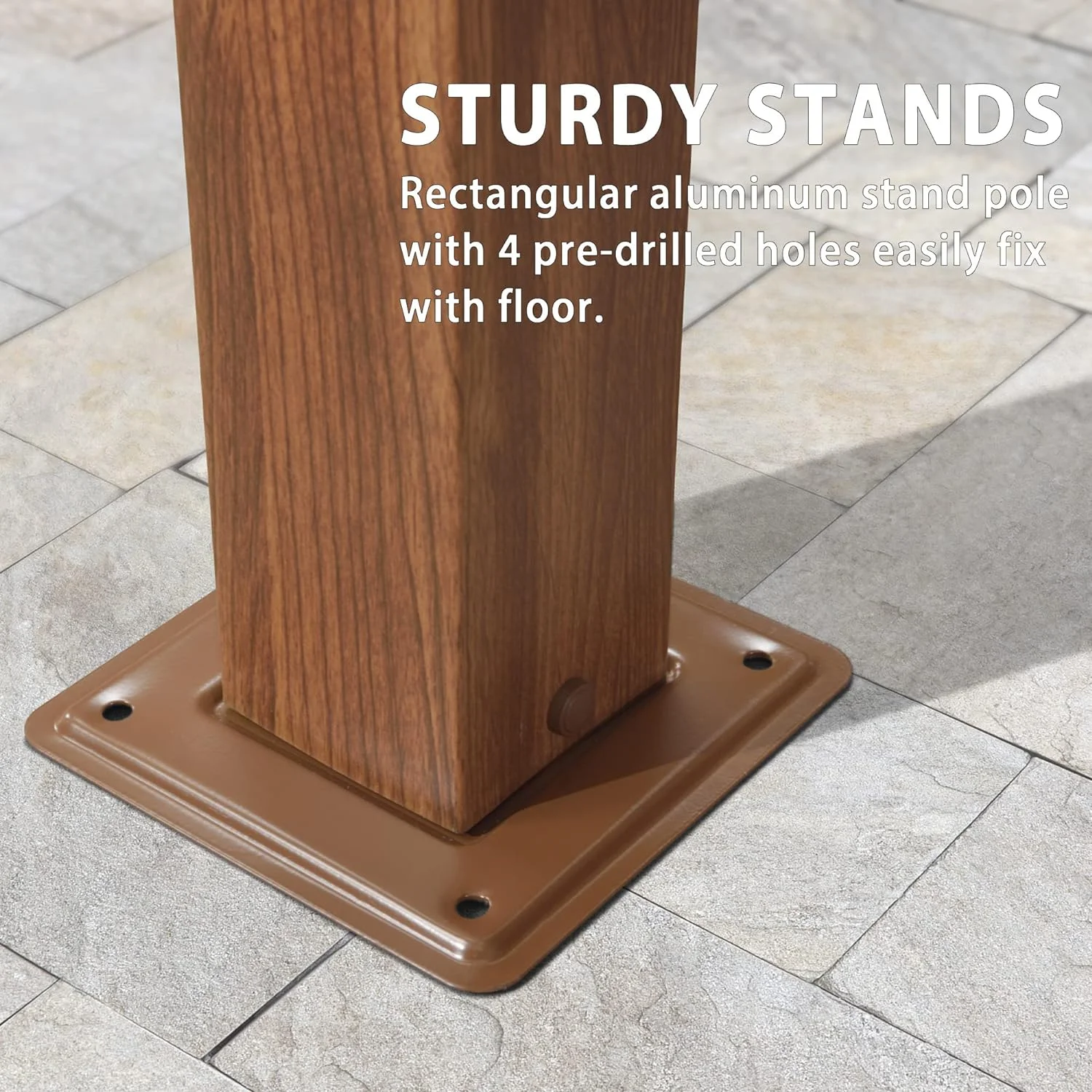 PURPLE LEAF 10' x 10' Outdoor Retractable Pergola with Sun Shade Canopy Patio Metal Shelter for Garden Porch Beach Pavilion Natural Wood Grain Aluminum Frame Modern Yard Grill Pergola, Beige