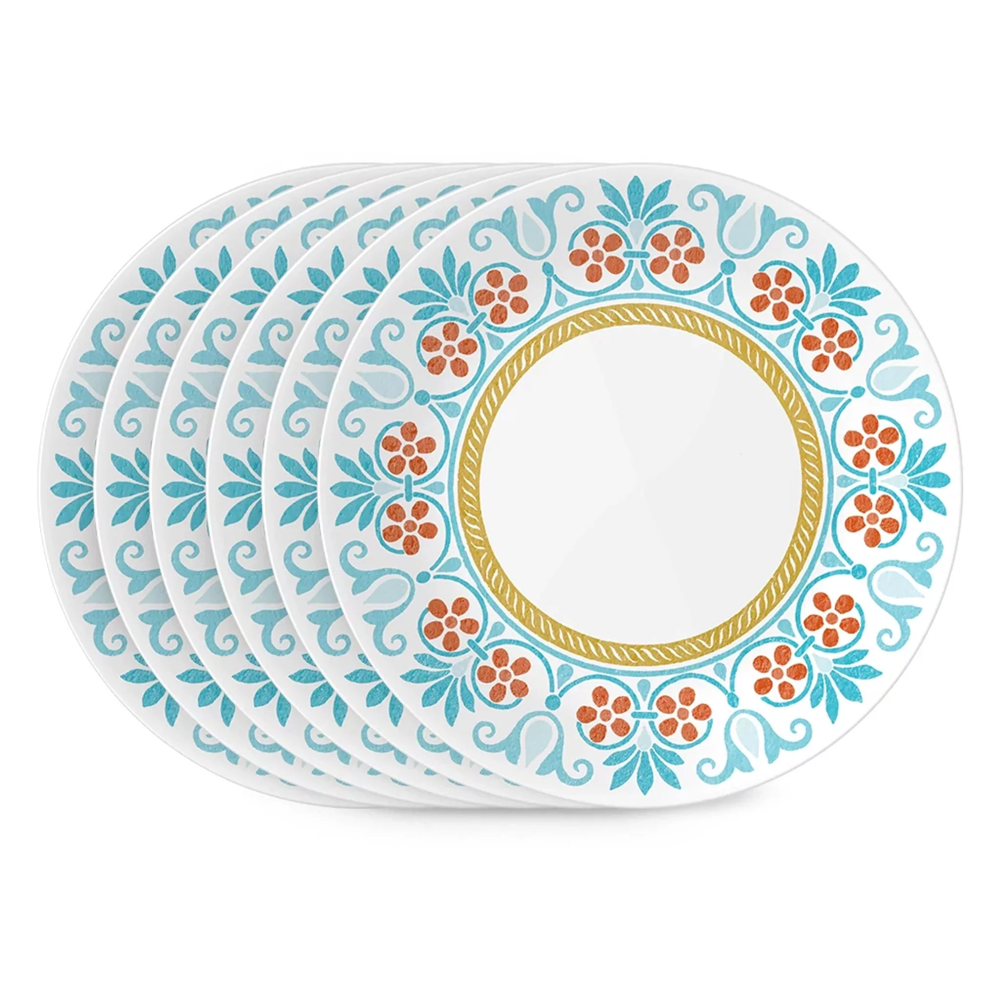 Corelle Global Collection Terracotta Dreams 10.25 Dinner Plates, 6-pack