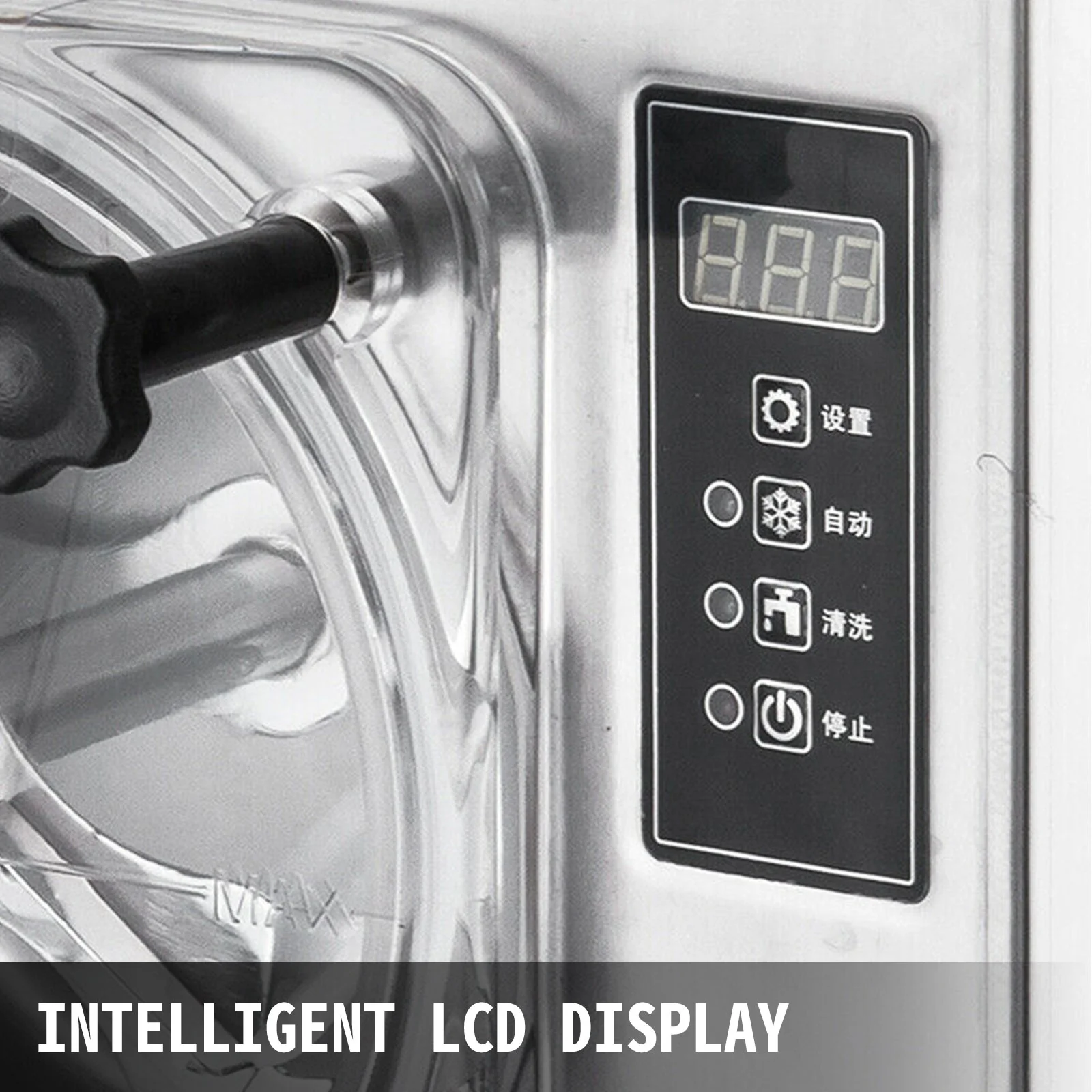 VEVORbrand Commercial Hard Ice Cream Machine Maker 20 L/H Frozen Yogurt Ice Cream LED Display MakerOpens in a new window or tab Silver