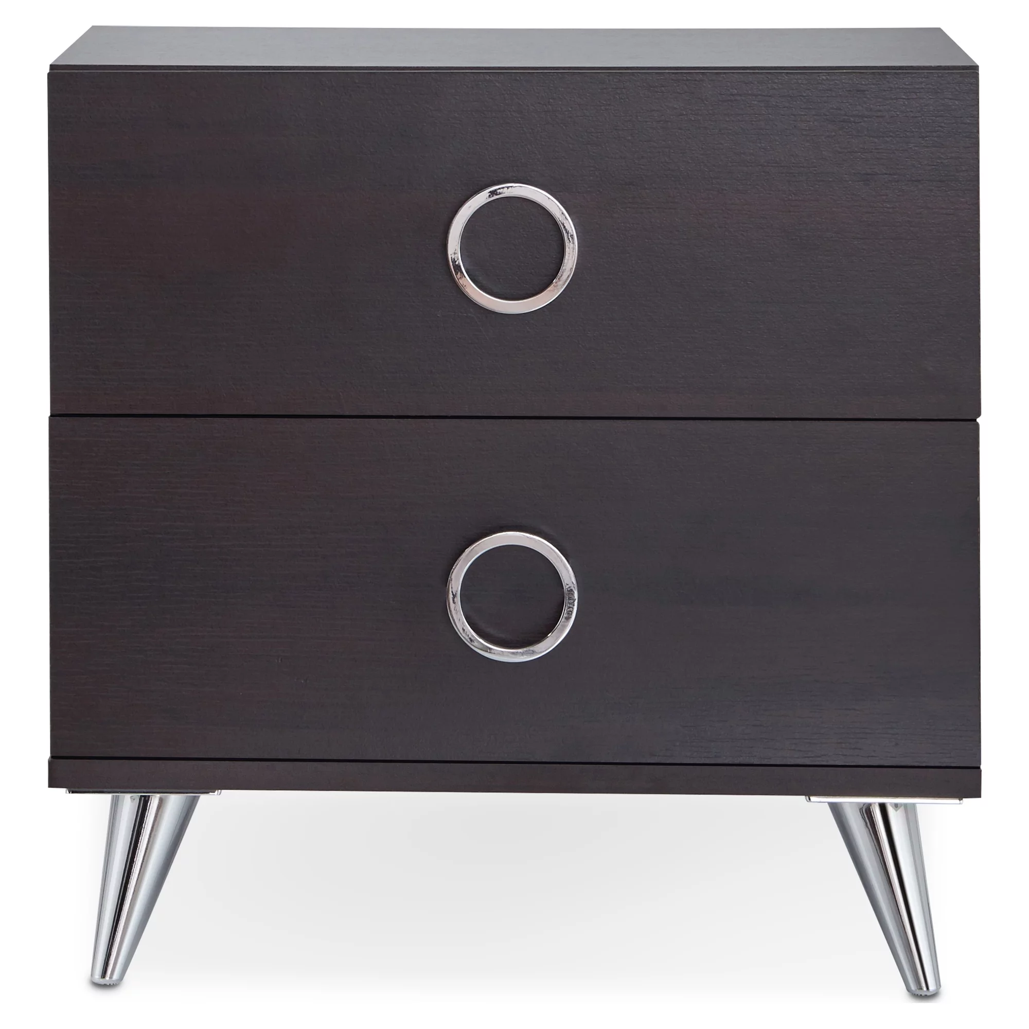 ACME Elms Accent Table with 2 Drawers in Espresso