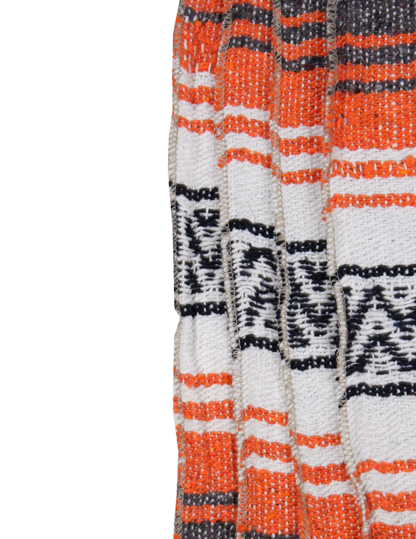 Canyon Creek Orange, White Cotton Throw, 53