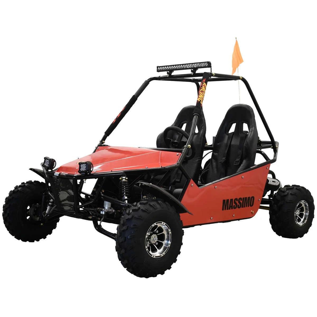 Massimo GKM 200|4 Stroke 177cc 2WD Go Kart (Red)