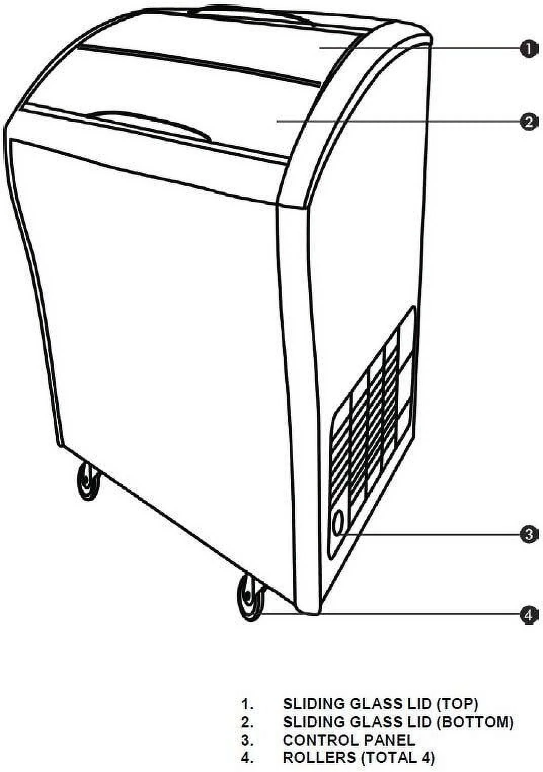 Avanti Cfc43q0wg White 4.3cf Chest Freezer And Refrigerator
