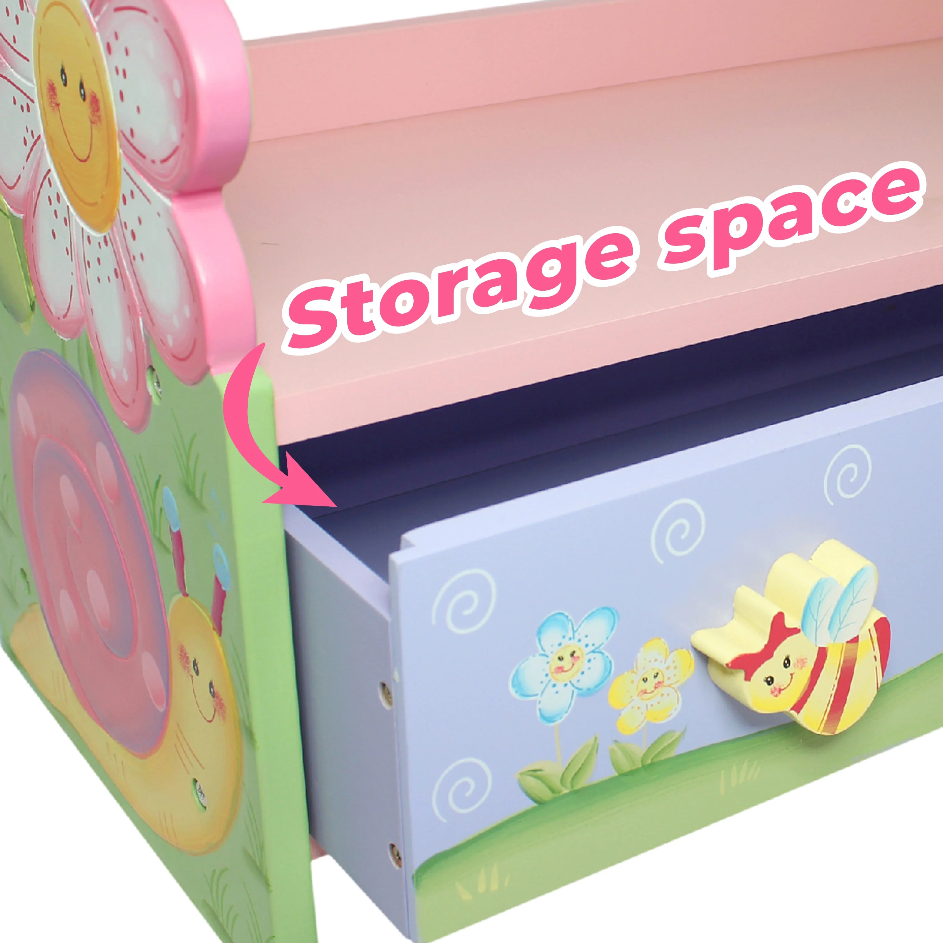 Fantasy Fields Magic Garden Wooden Bookshelf + Storage Drawers