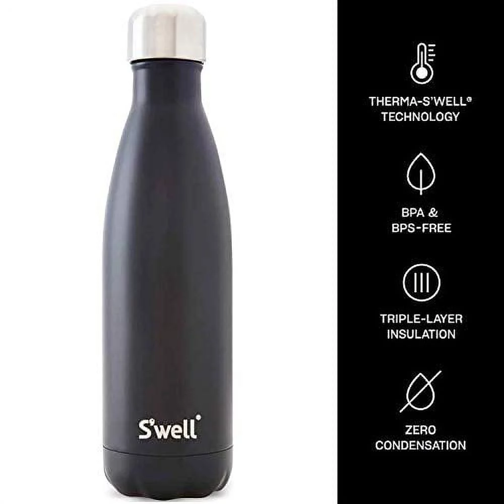 S'well Stainless Steel Water Bottle-25 Fl Oz-London Chimney-Triple-Layered Vacuum-Insulated Containers Keeps Drinks Cold for 48 Hours and Hot for 24-BPA-Free-Perfect for the Go, 25oz