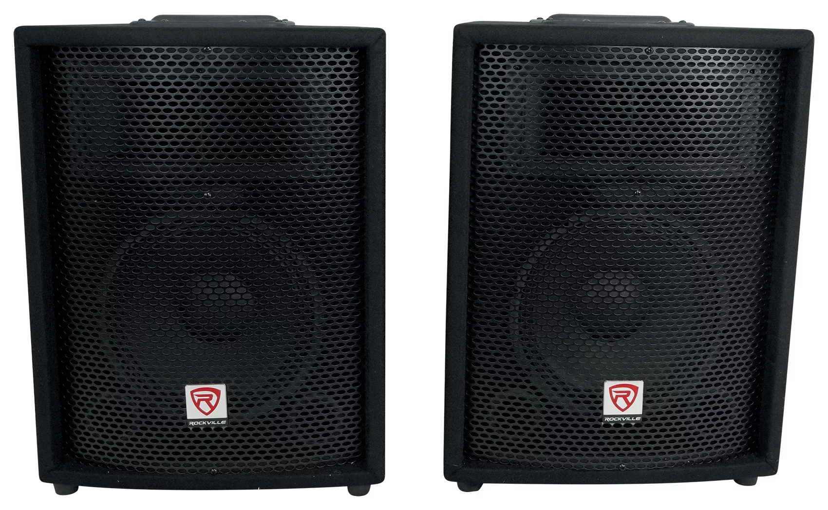 Rockville RPG2X10 Package PA System Mixer/ Amp+10 inch Speakers+Stands+Mics+ Bluetooth