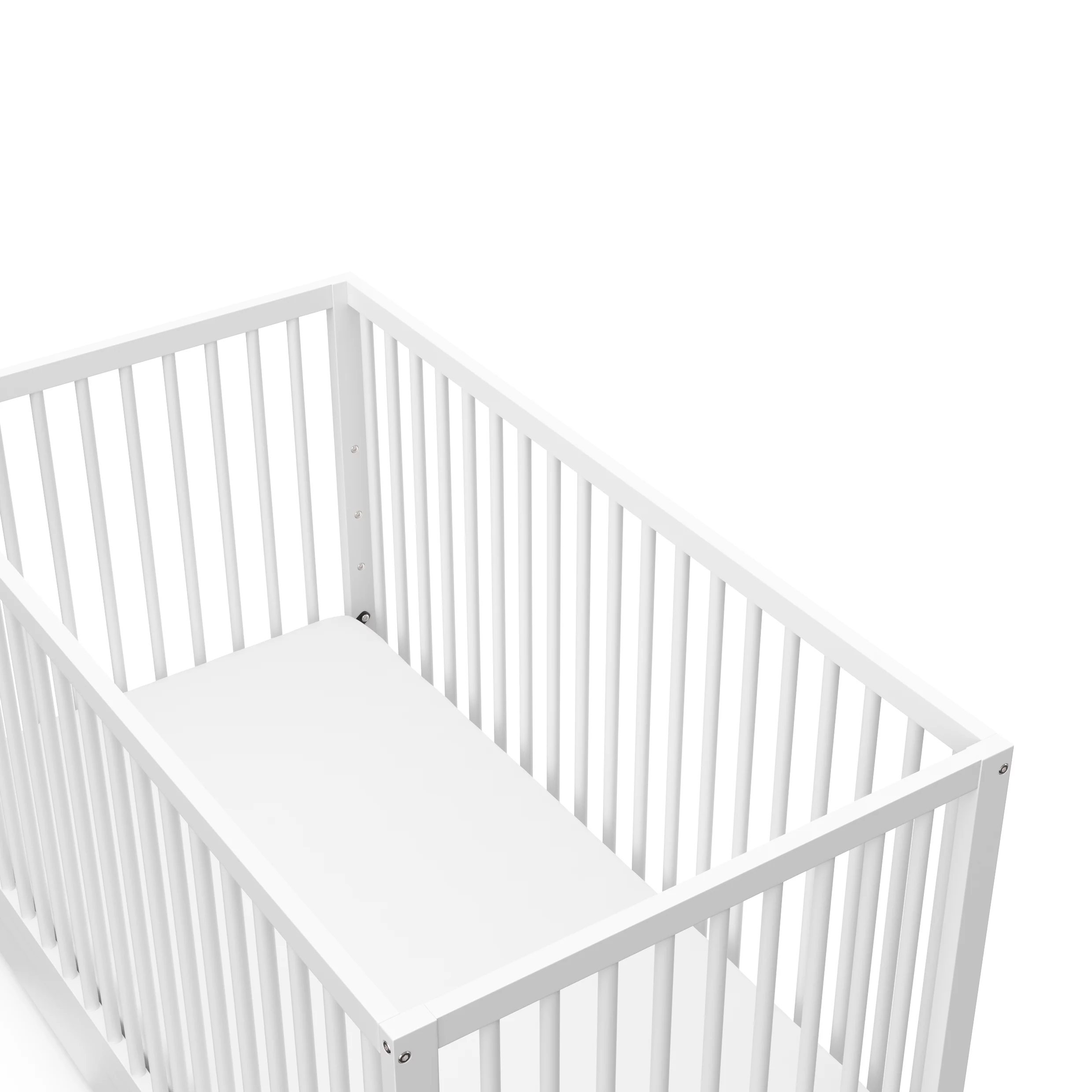 Graco Teddi 5-in-1 Convertible Baby Crib with Drawer, White