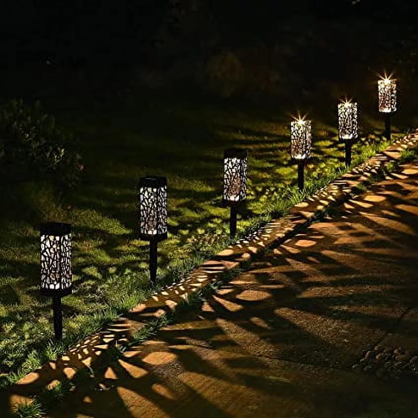 Maggift Solar LED Garden Lights - 8 Pcs Patio Lights - Automatic Decorative Landscape Lighting for Patio, Yard, and Garden