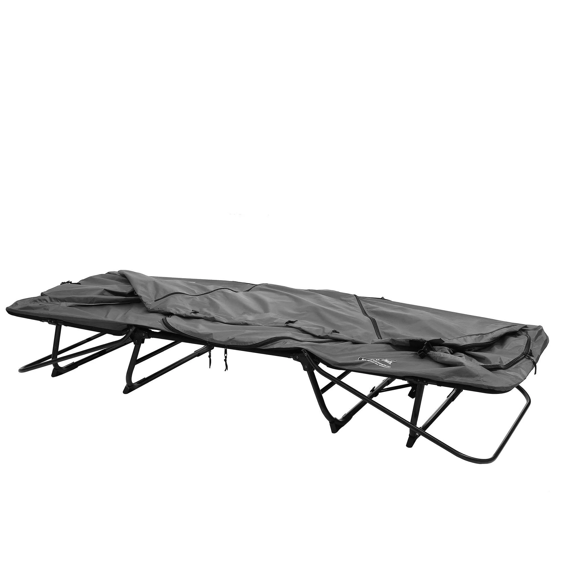 Kamp-Rite Original 1 Person Tent Cot Bed Bundle w/ Valuables Storage Bag