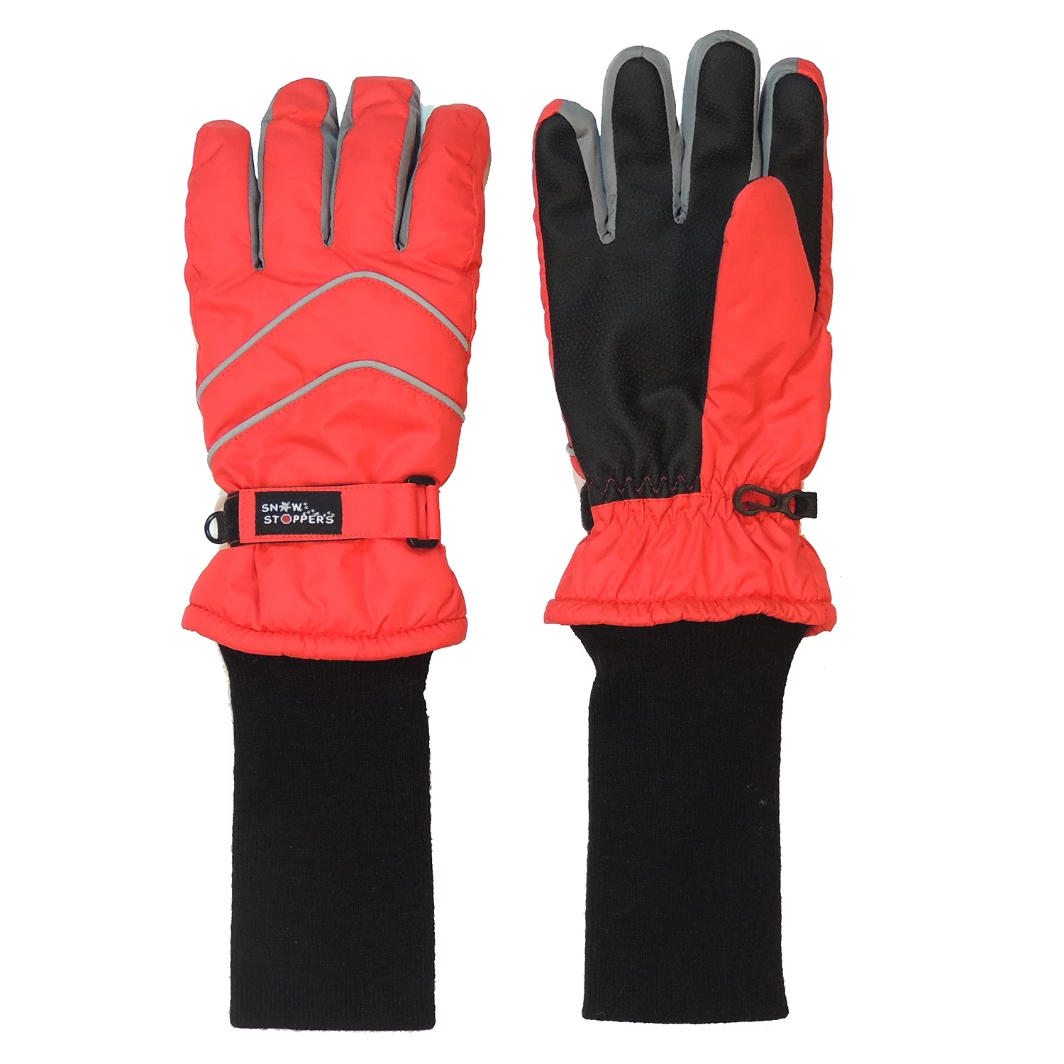 SnowStoppers Kids Winter Gloves (Extra Large, Red)
