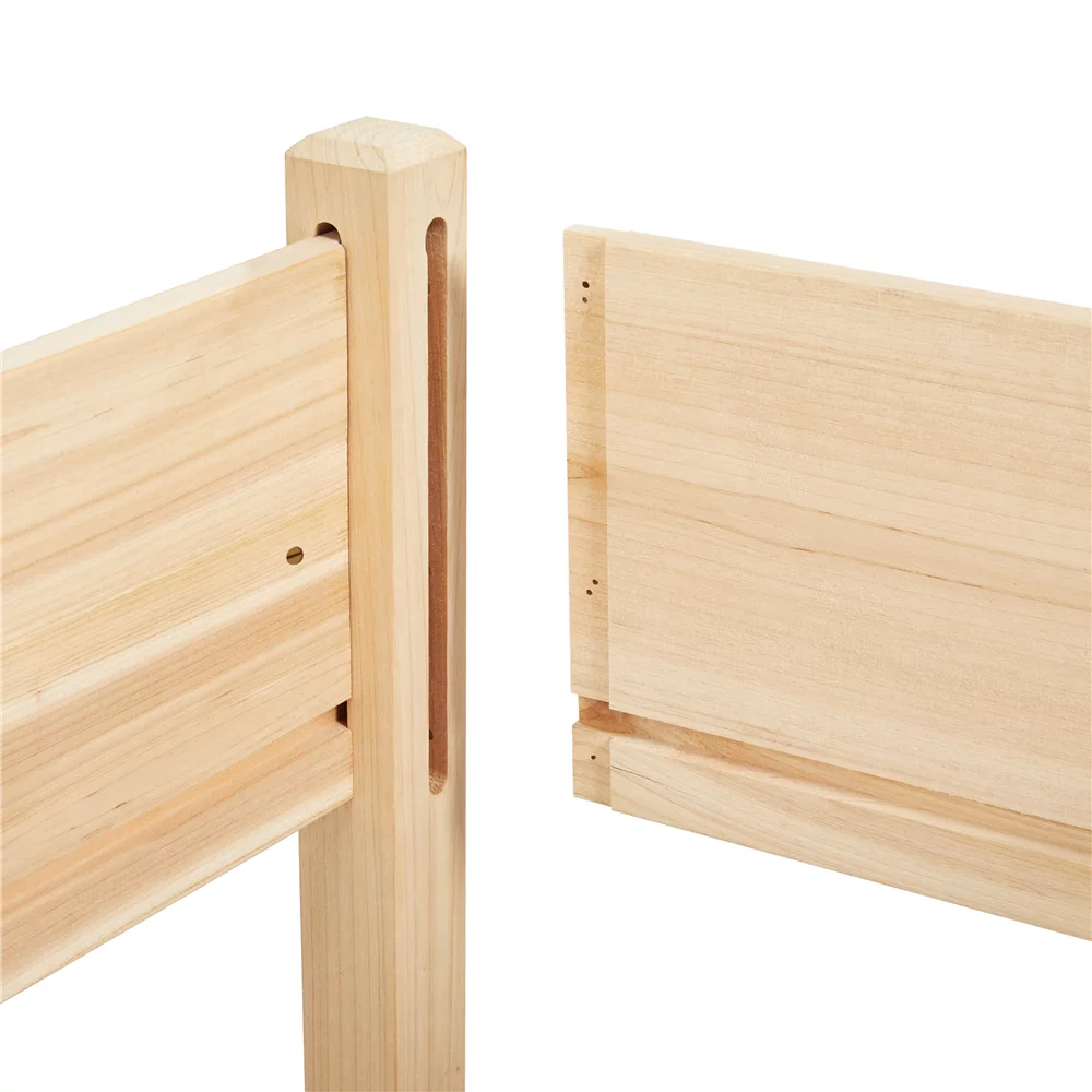 Topeakmart 2-Tier Elevated Wooden Planter Box Raised Garden Bed, 29.5