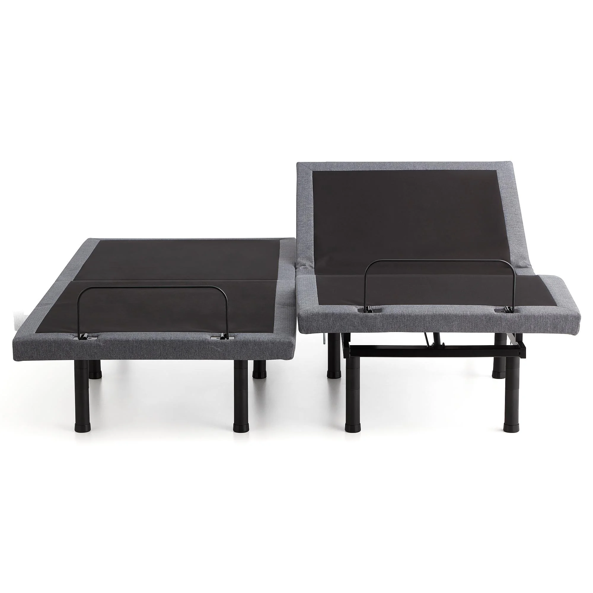 Lucid Premium Steel Adjustable Bed Base with Zero Clearance, King/Split King