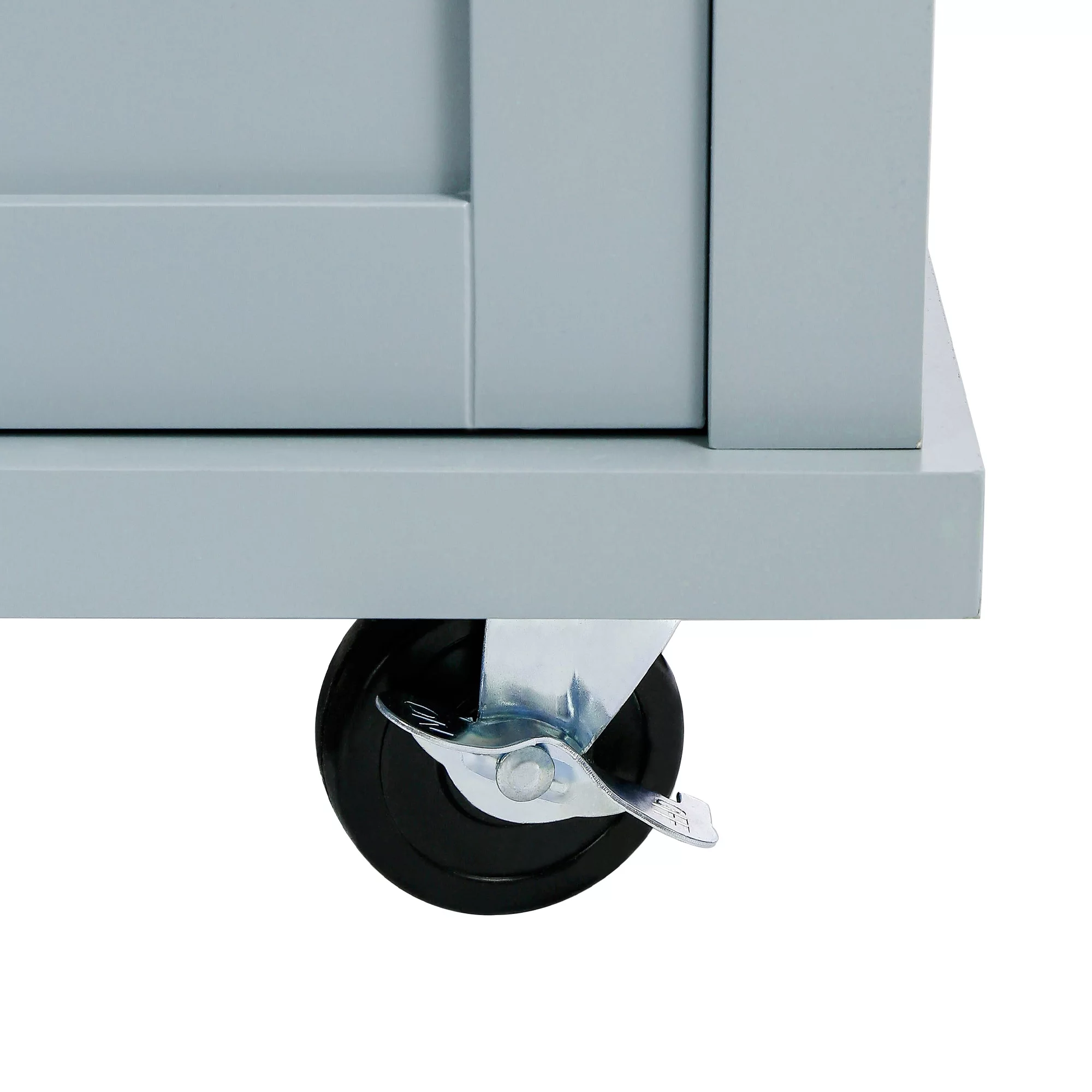 Churanty Kitchen Island with Drop Leaf and Wheels Rolling Kitchen Cart with Storage and Cabinet and 3 Drawers for Dining Room,Blue