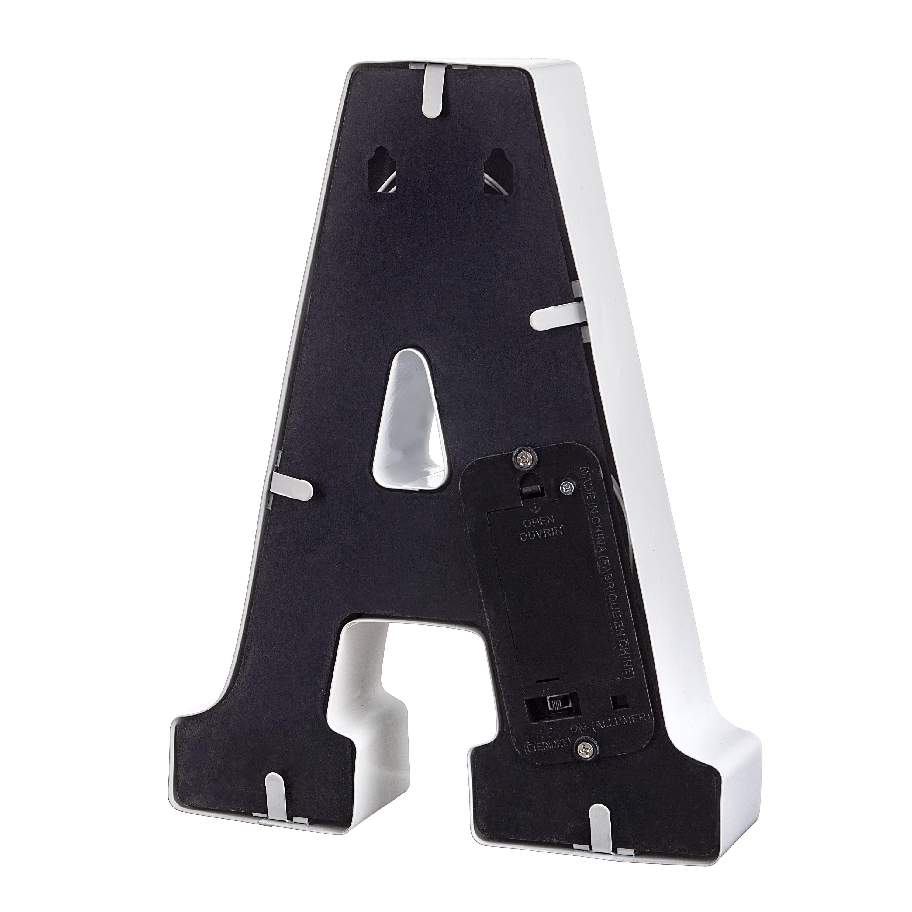 Darice White Light Up Marquee Letter A, 9.875 inches