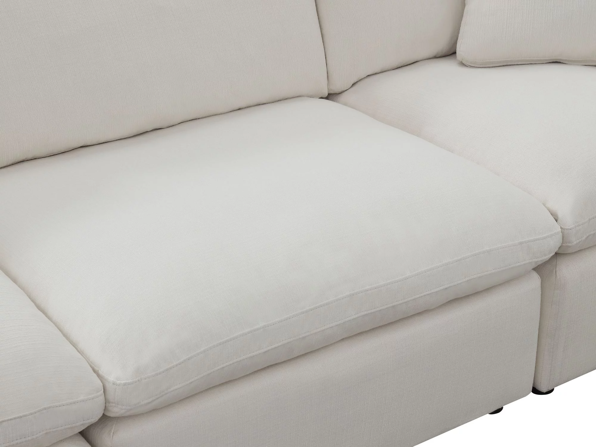 Cloud Down Modular Sectional Sofa 4-Piece Reversible Chaise Feather Couch