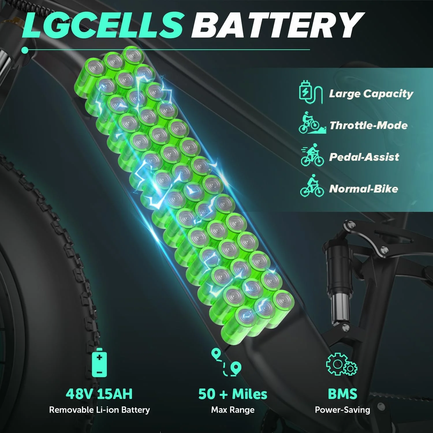 CYCROWN CycUltra-W Electric Bike for Adults, 1000W Powerful Motor 75Miles Ebike, 9 Speed Ebike, 26