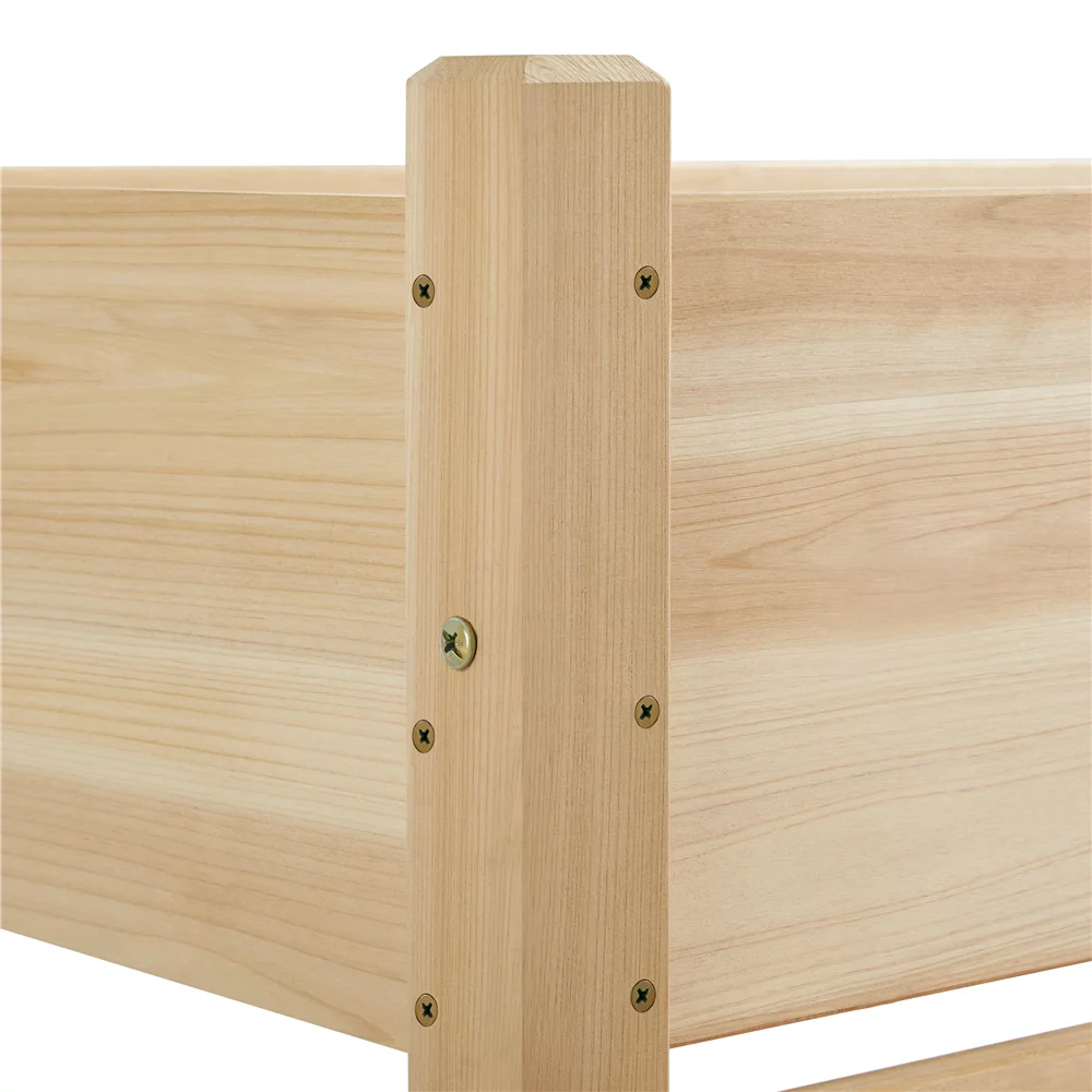 Topeakmart 2-Tier Elevated Wooden Planter Box Raised Garden Bed, 29.5